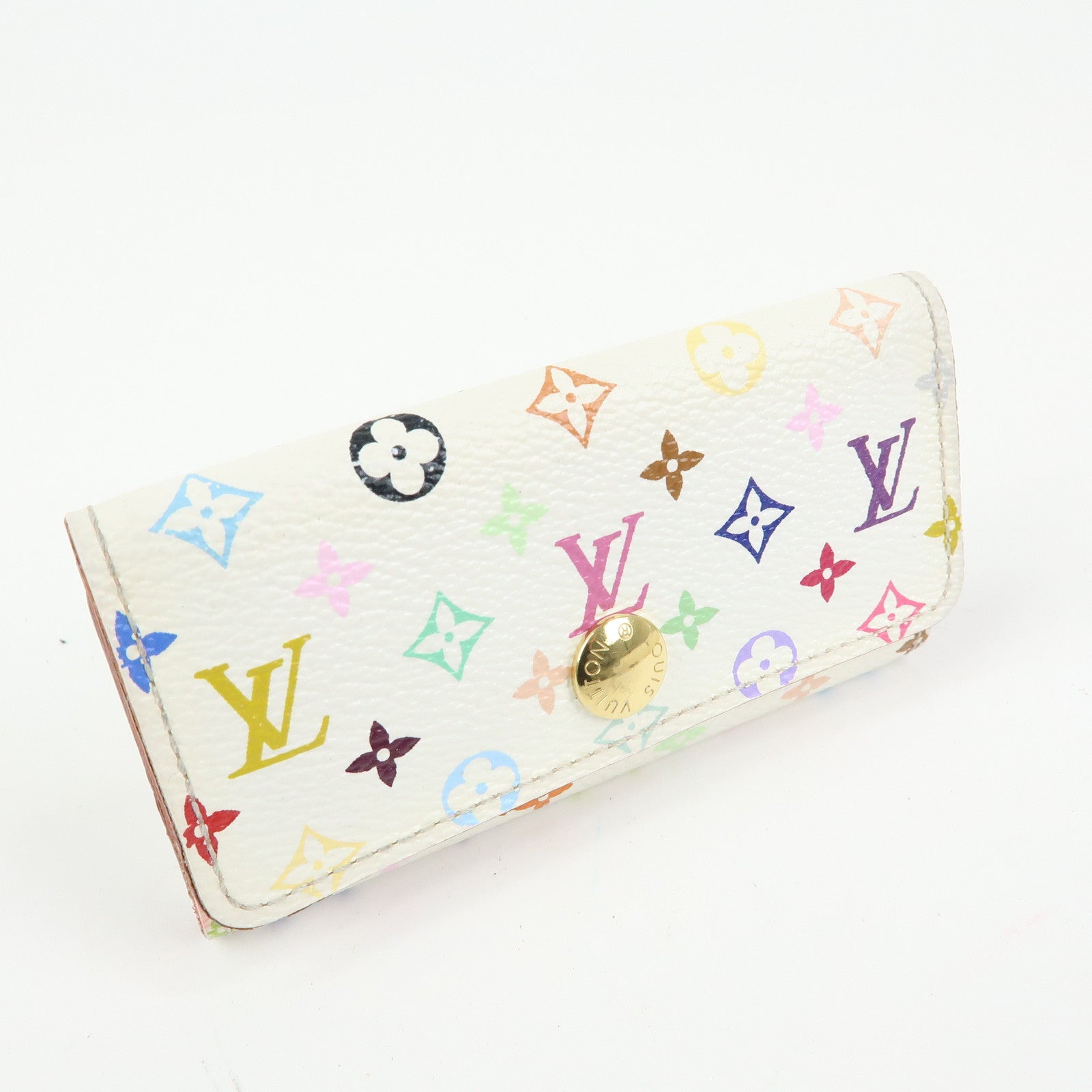 Louis Vuitton Monogram Multicolor Multicles 4 Key Case Blanc M93731