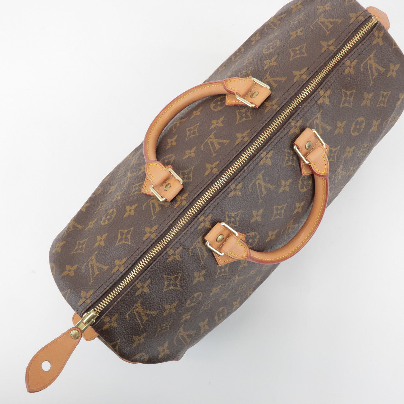 Louis Vuitton Monogram Speedy 40 Hand Bag Boston Bag Brown M41522