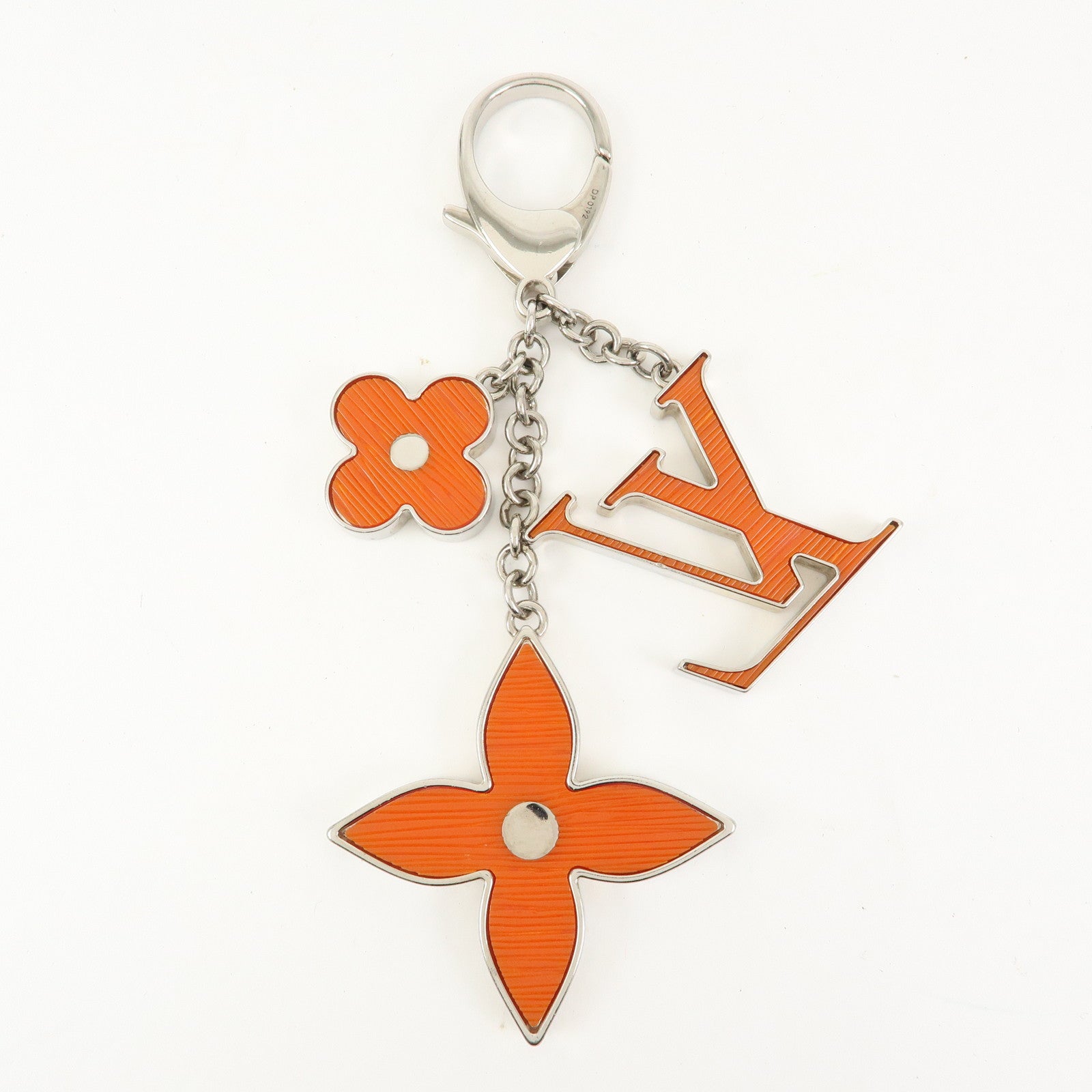 Louis Vuitton Bijou Sac Chaine Fleur d'Epi Orange Silver M66468