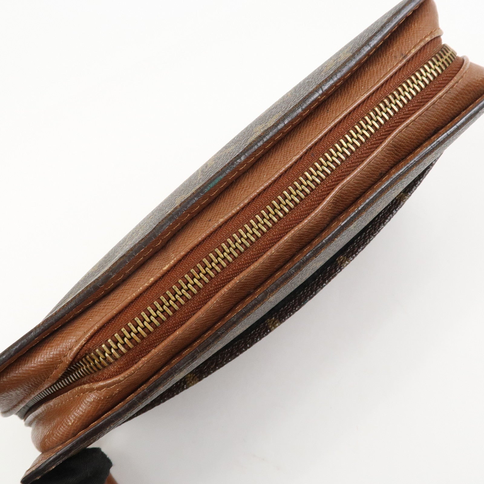 Louis Vuitton Monogram Canvas Orsay Clutch Bag Pouch Brown M51790