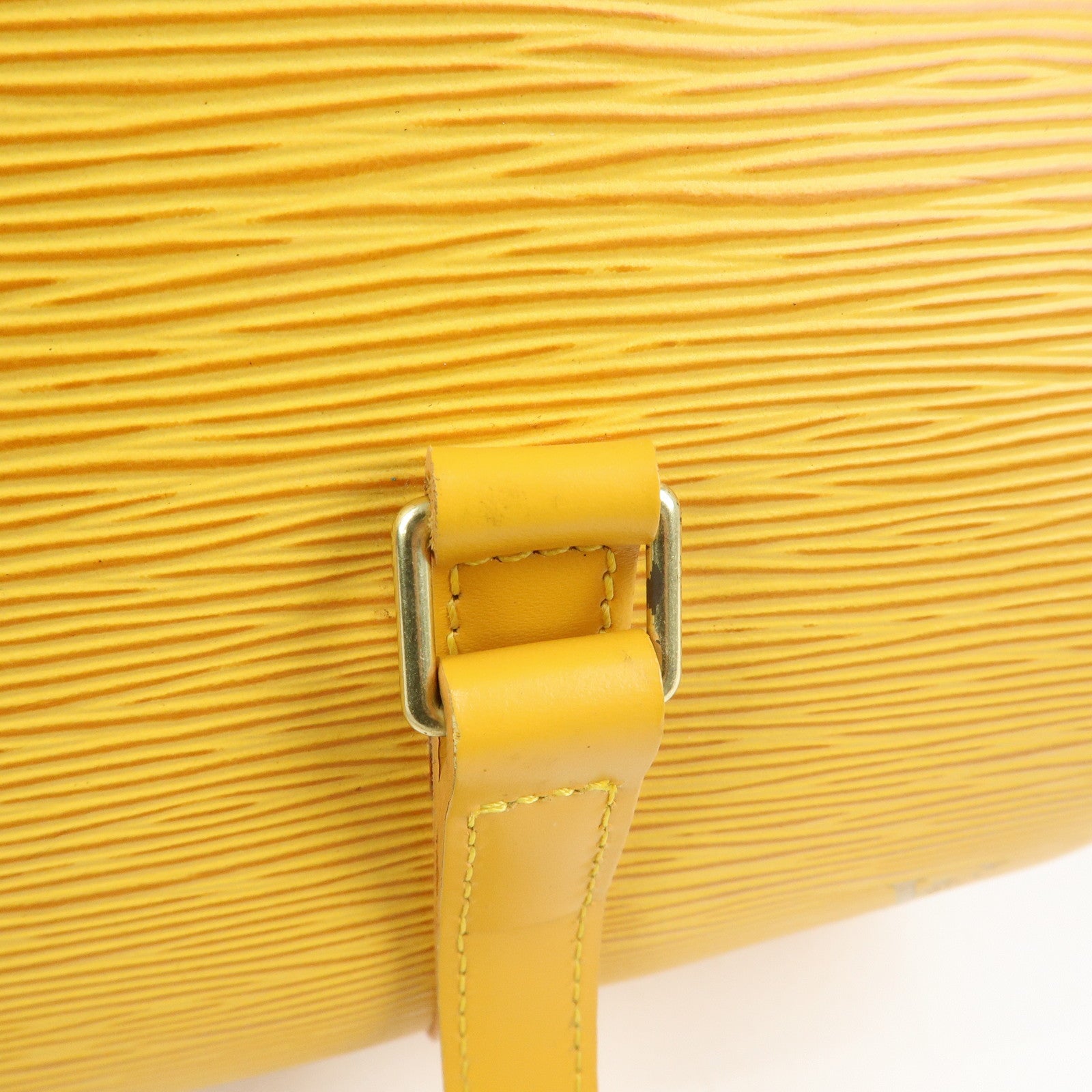 Louis Vuitton Epi Leather Soufflot Hand Bag Tassili Yellow M52229
