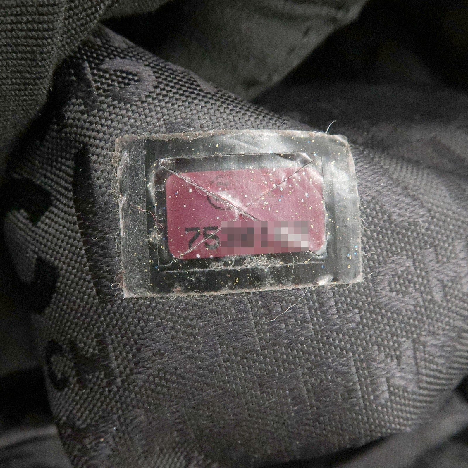 CHANEL Chocolate Bar Lamb Skin Mini Boston Bag Hand Bag Black