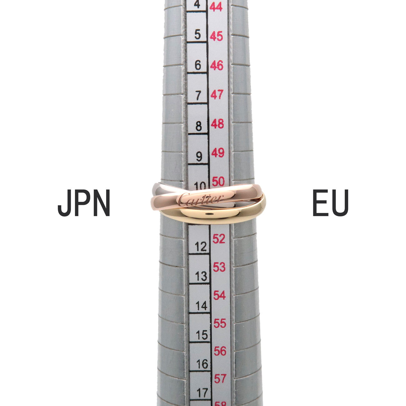 Cartier Trinity Ring SM K18 750YG/WG/PG #50 US5.5 EU50 HK12