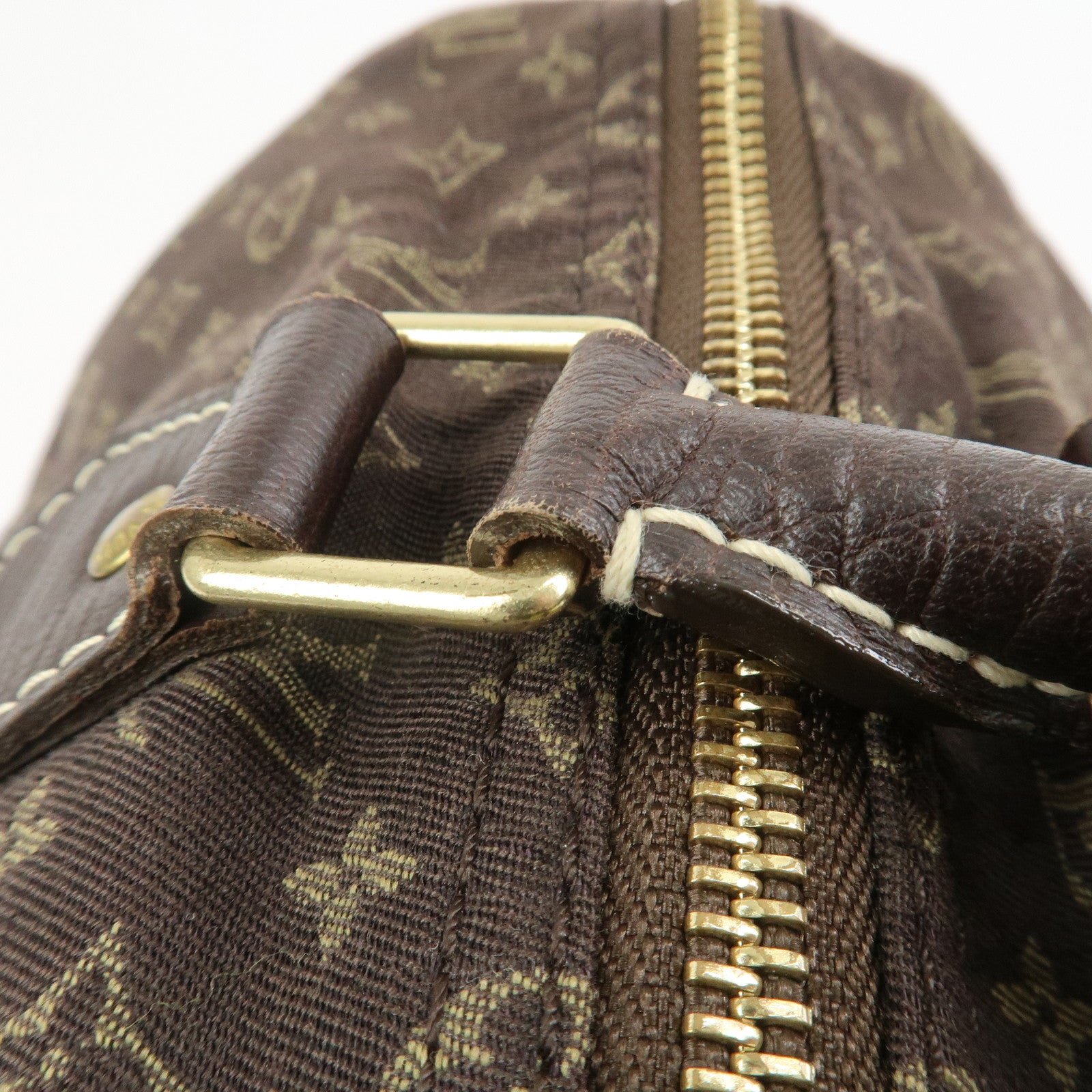 Louis Vuitton Monogram Mini Lin Speedy 30 Boston Bag Ebene M95224