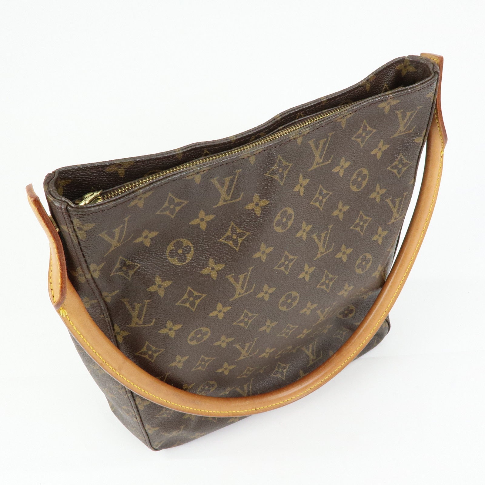 Louis Vuitton Monogram Looping GM Shoulder Bag Brown M51145