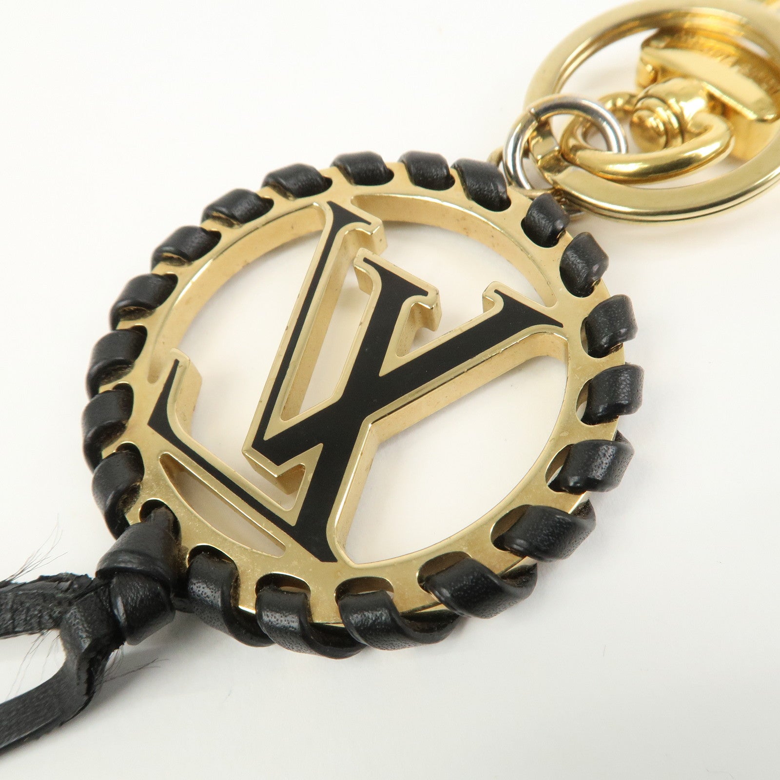 Louis Vuitton Porte Cles Very LV Circle Bag Charm Black M63082