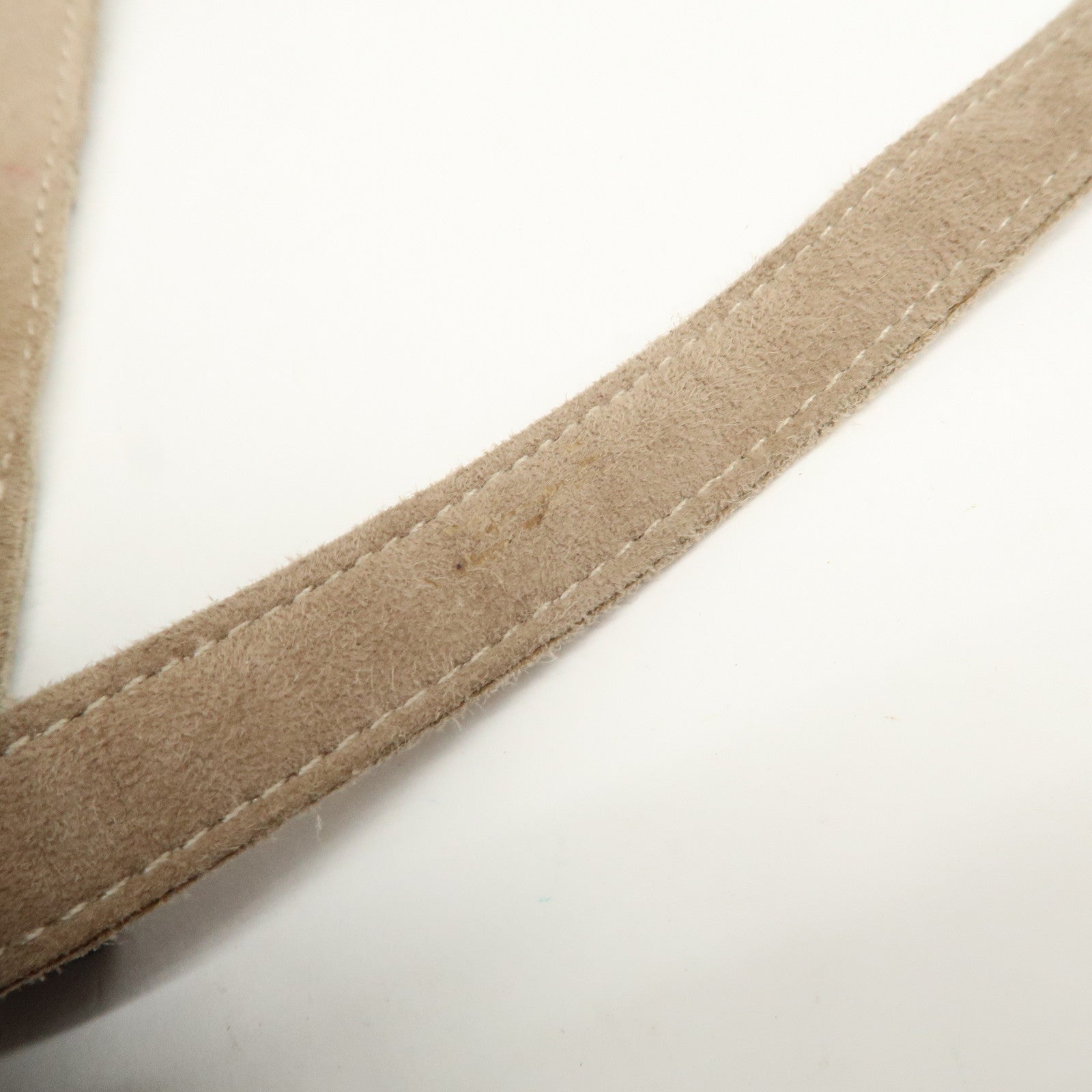 CHANEL Suede Shoulder Bag Tote Bag Patchwork Beige Brown