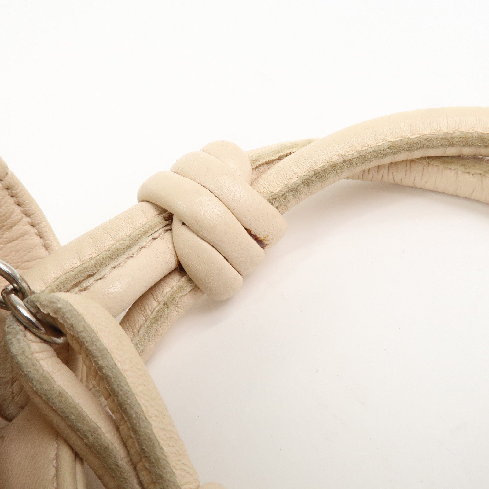 LOEWE Anagram Nappa Leather Hand Bag Shoulder Bag Beige