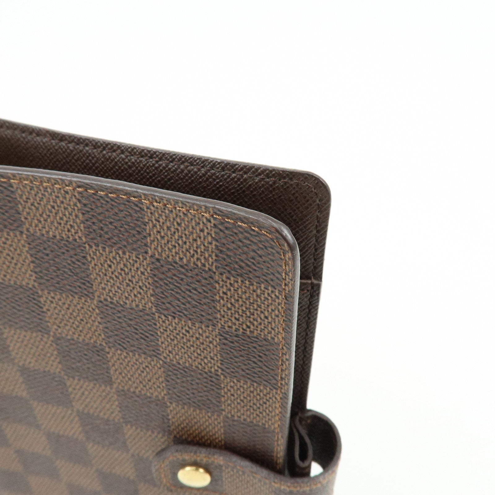 Louis Vuitton Damier Agenda MM Canvas Planner Cover Brown R20701