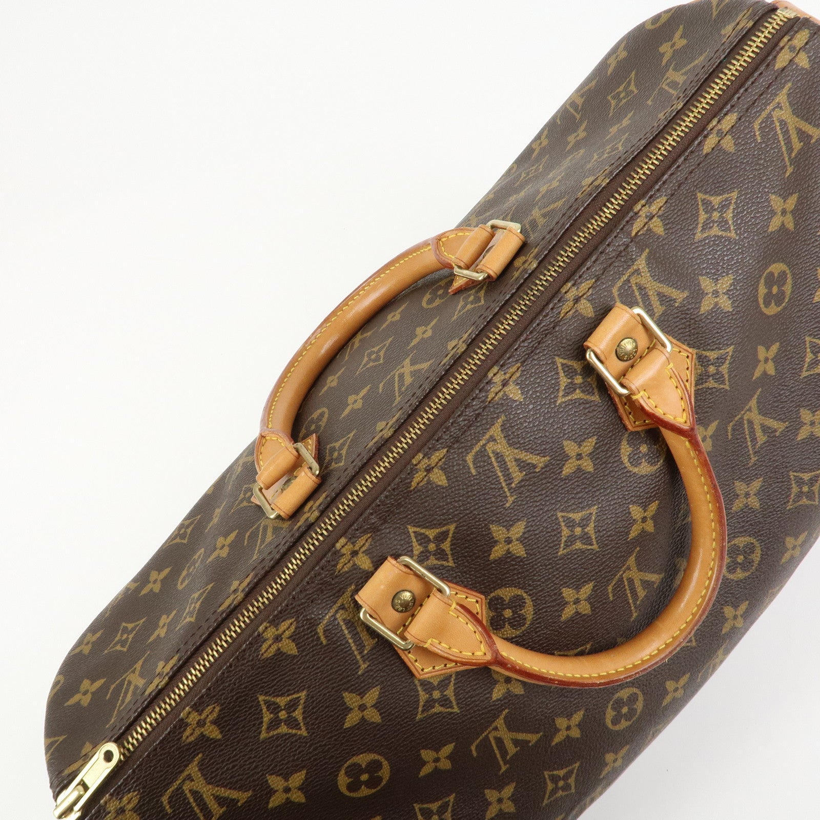 Louis Vuitton Monogram Speedy 40 Hand Bag Boston Bag Brown M41522