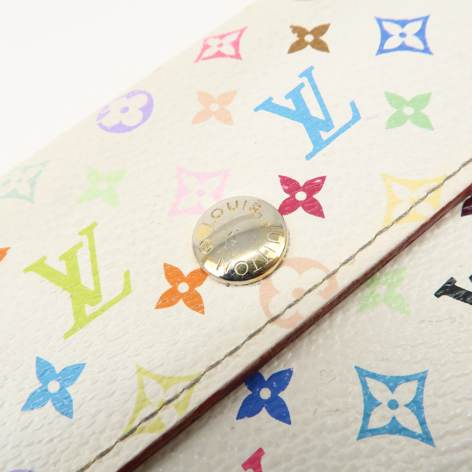 Louis Vuitton Monogram Multicolor Portefeuille Alexandra Wallet Blanc M60083