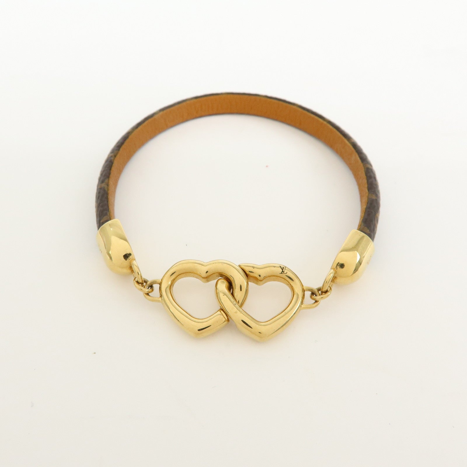 Louis Vuitton Monogram Say Yes Canvas Bracelet #19 Brown M6758