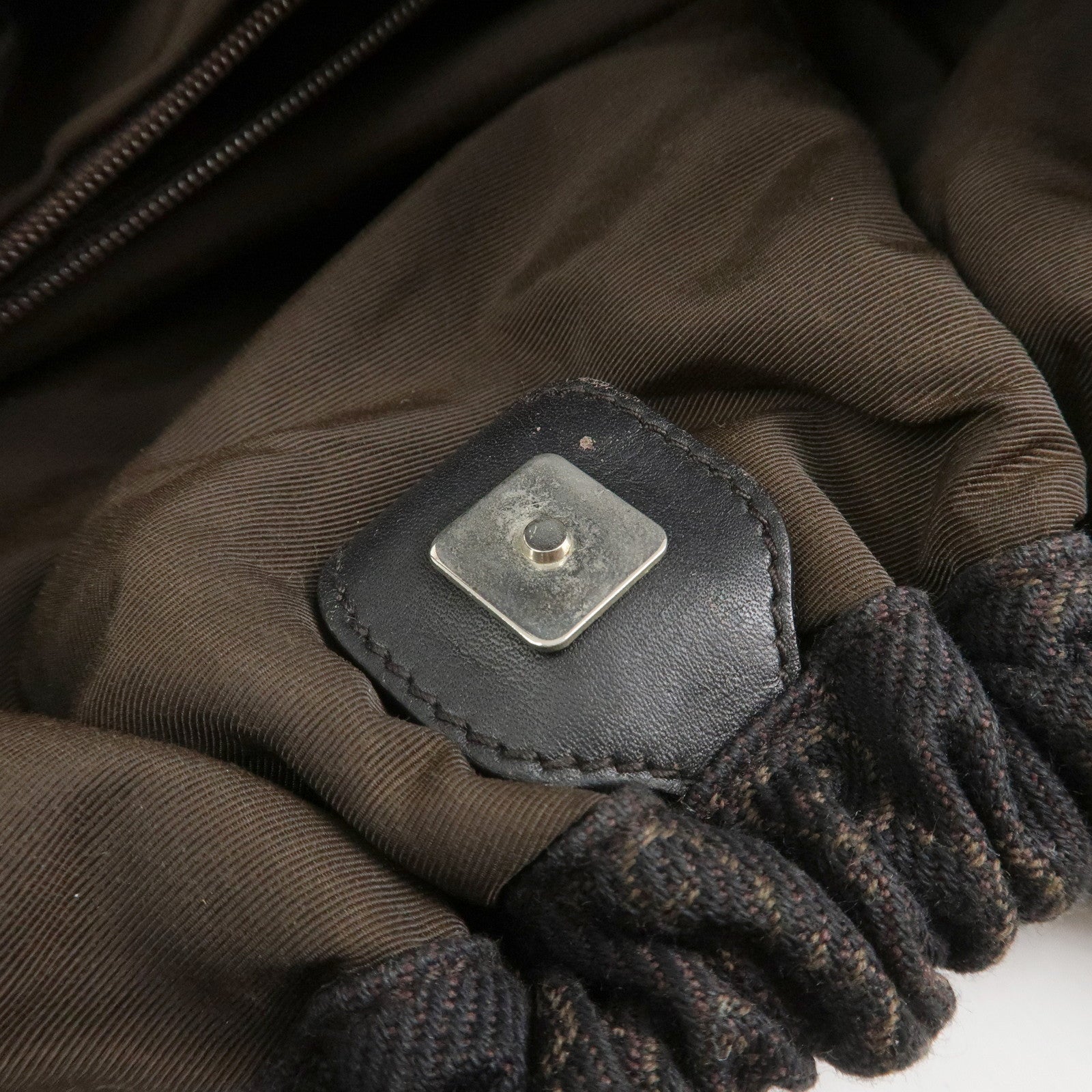 GUCCI GG Monogram Canvas Leather Tote Bag Hand Bag Brown 76554