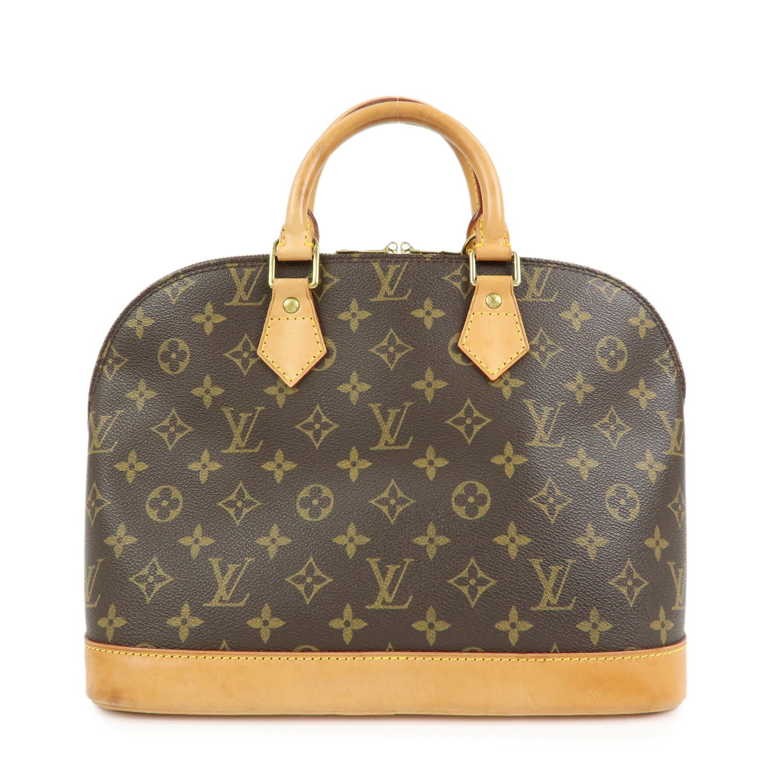 Louis Vuitton Monogram Alma Hand Bag Brown M51130