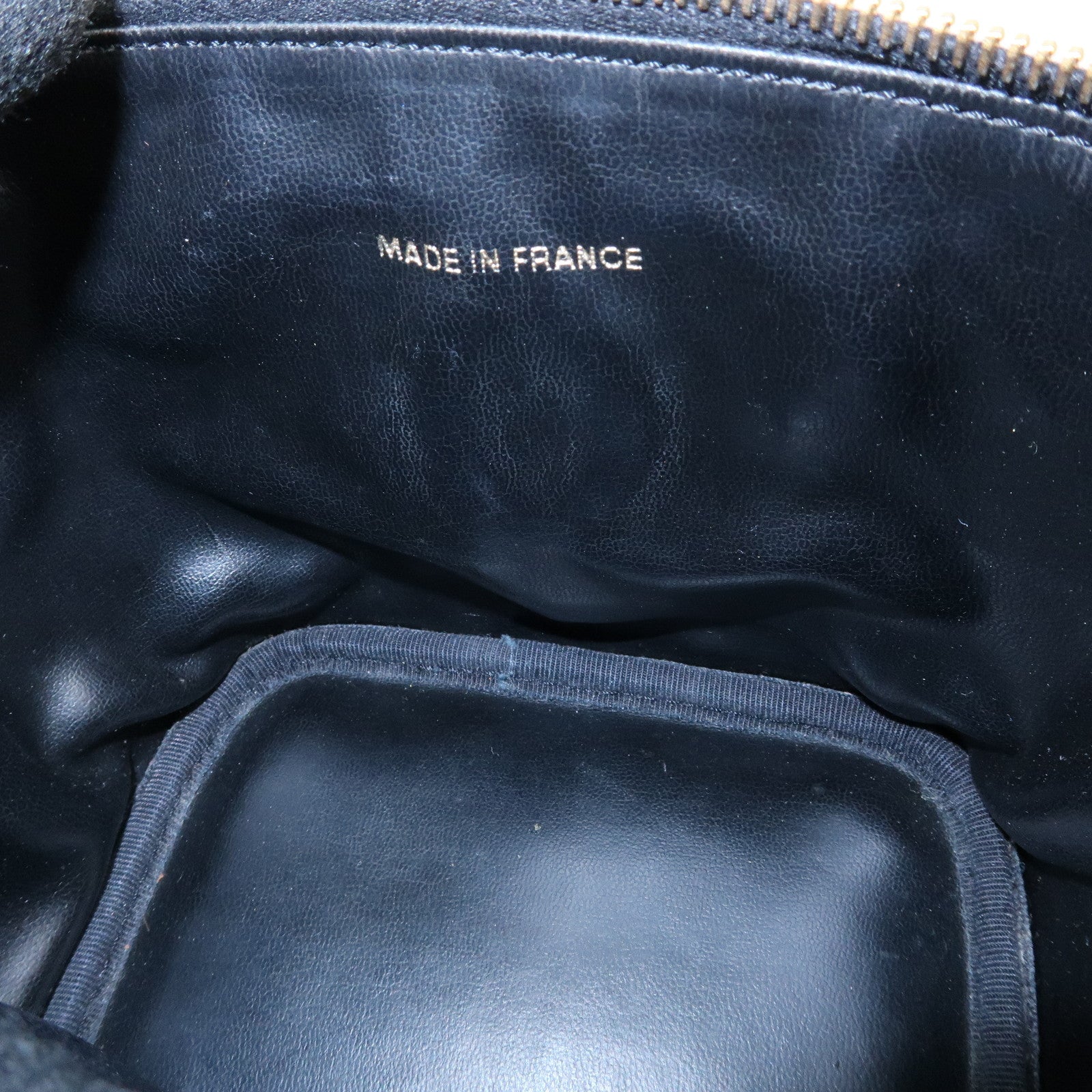 CHANEL COCO Mark Caviarskin Vanity Bag Hand Bag Black A01998