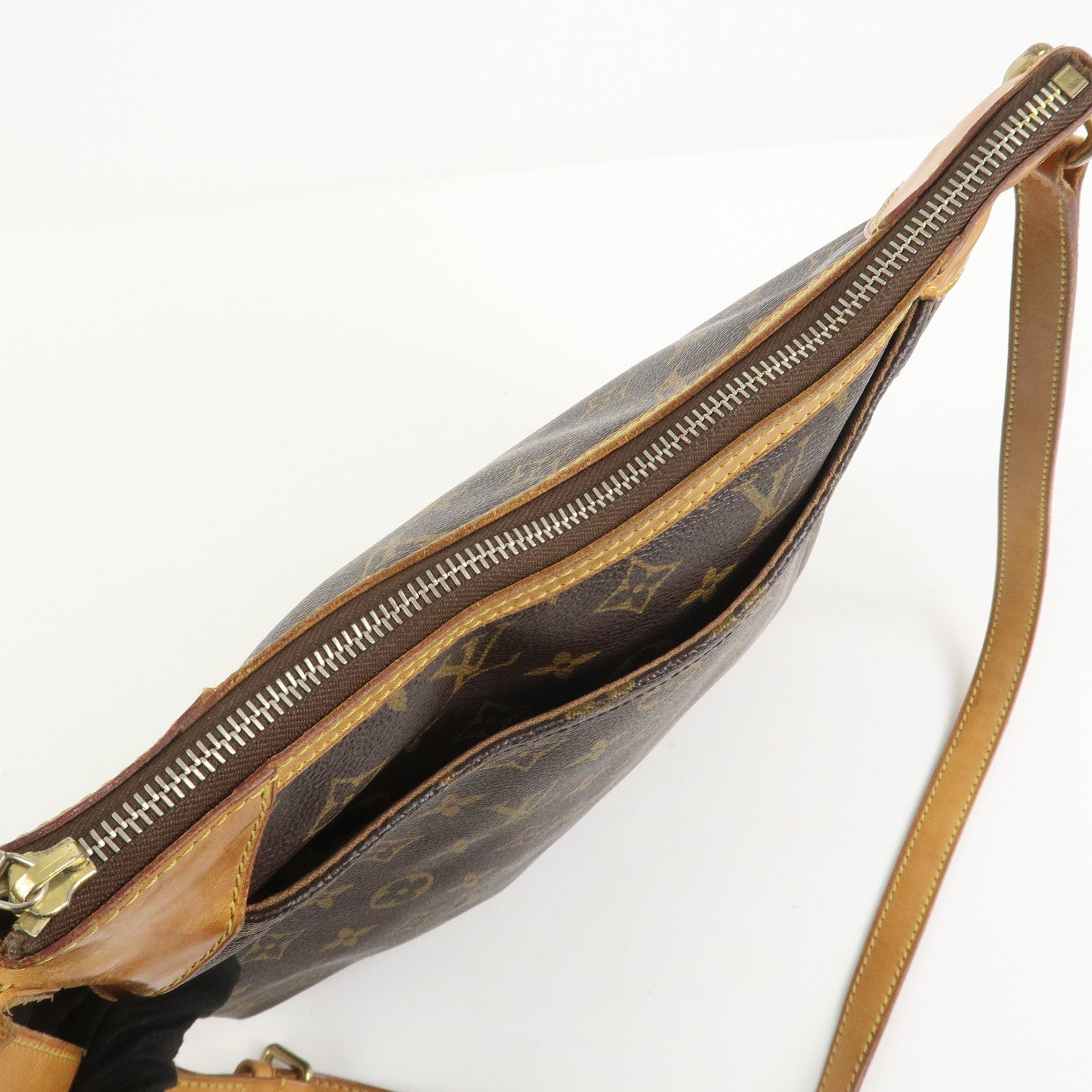 Louis Vuitton Monogram Odeon MM Shoulder Bag Brown M56389