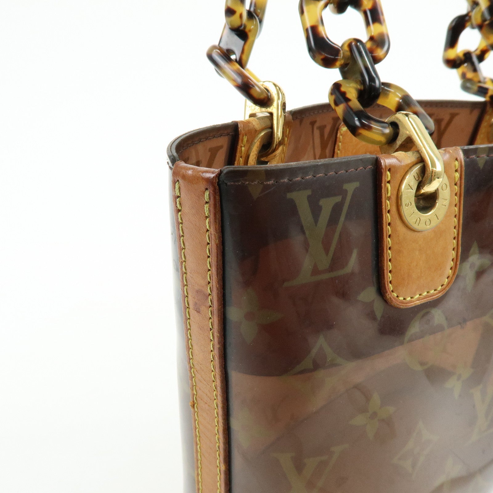 Louis Vuitton Monogram Cabas Ambre PM Tote Bag Clear Brown M92502
