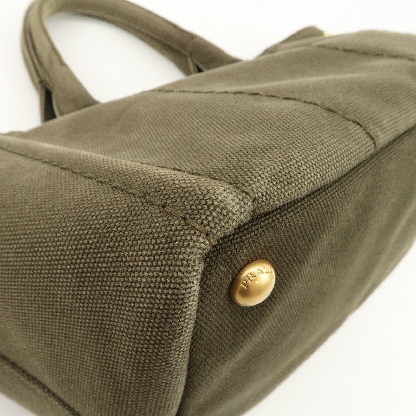 PRADA Canapa Mini Canvas 2WAY Bag Hand Bag Shoulder Bag BN2439G