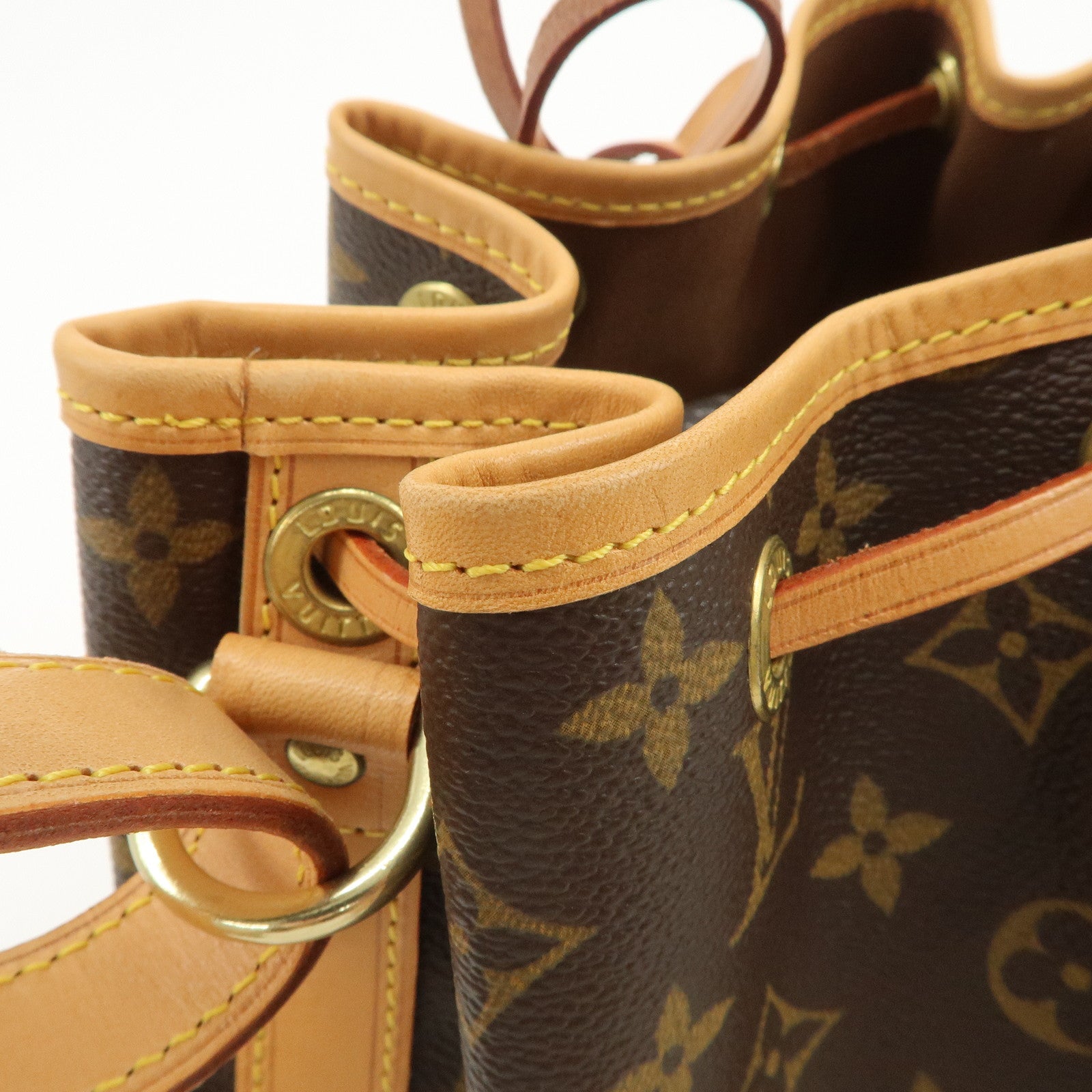 Louis Vuitton Monogram Petit Noe Shoulder Bag Brown M42226