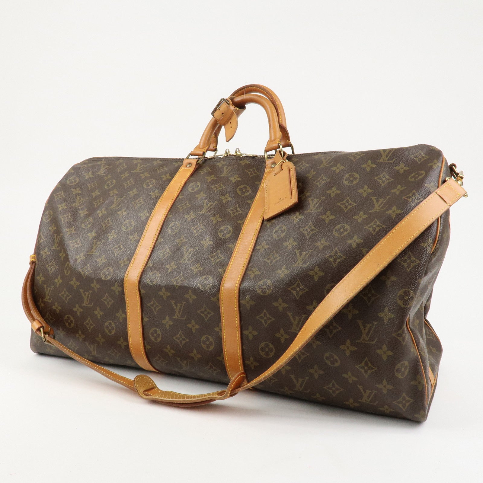 Louis Vuitton Monogram Keep All Bandouliere 60 Boston Bag M41412