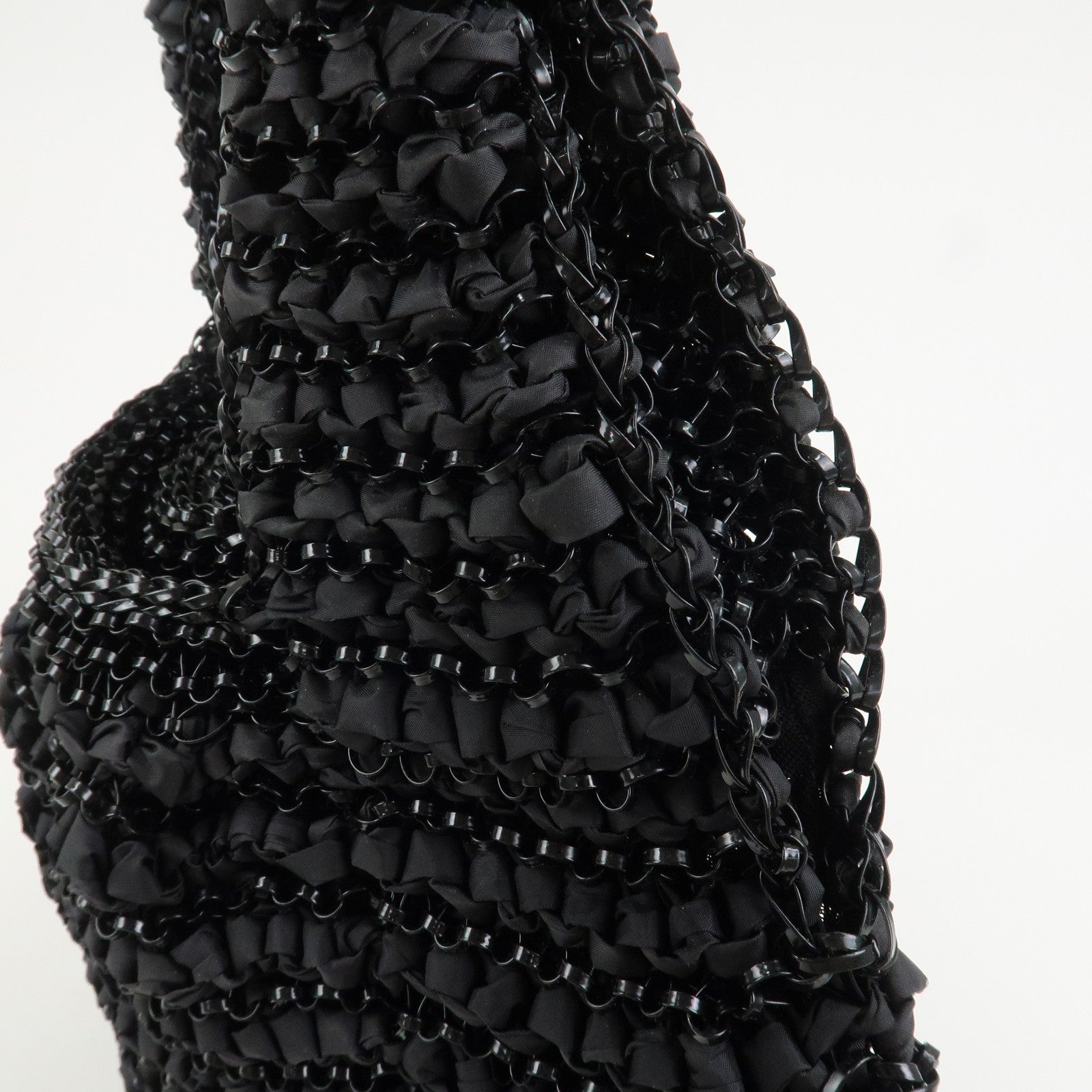 ANTEPRIMA PVC Nylon Hand Bag Shoulder Bag Black