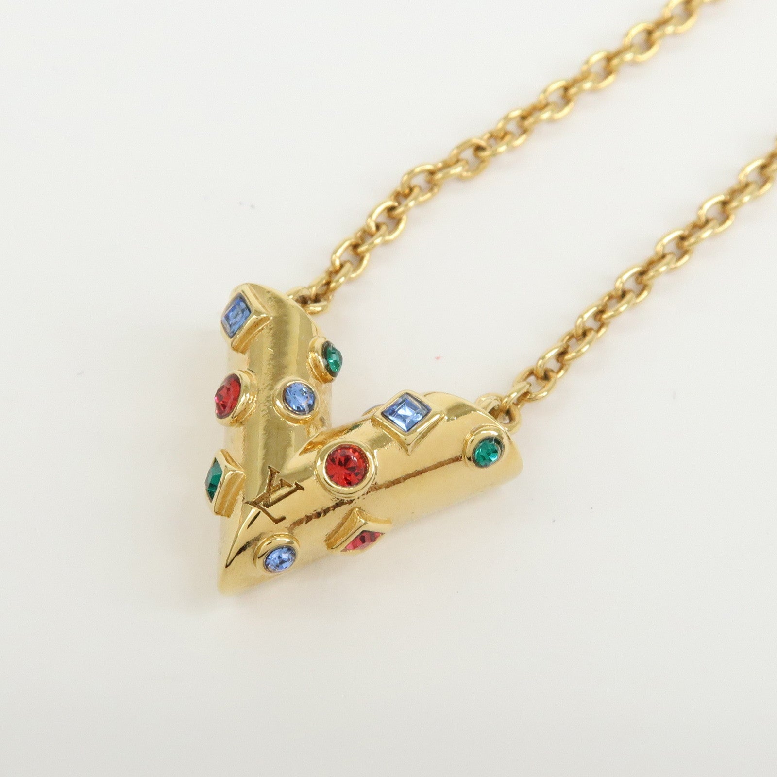 Louis Vuitton Collier Essential V Planet Metal Necklace M68920