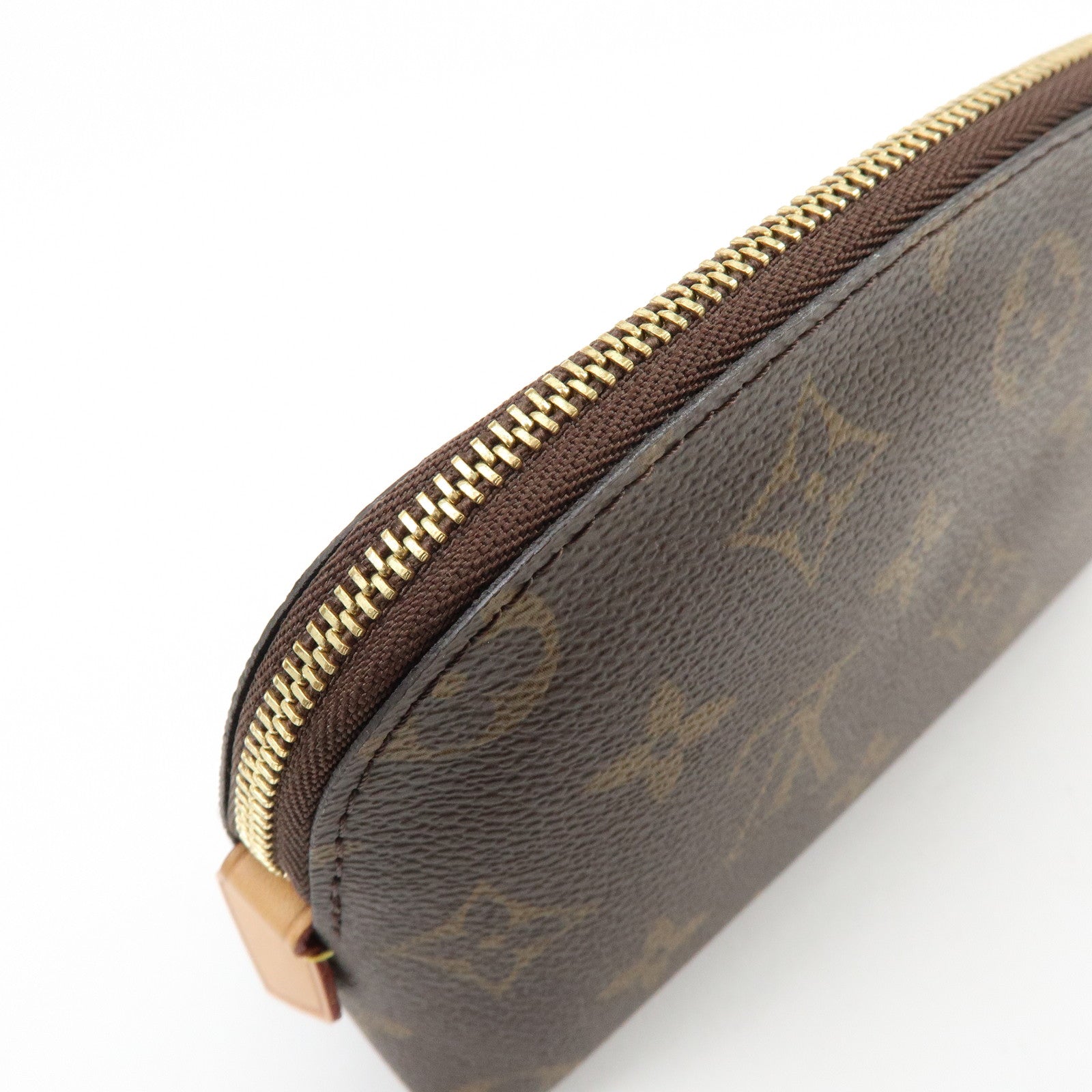 Louis Vuitton Monogram Pochette Cosmetic PM Pouch Brown M47515