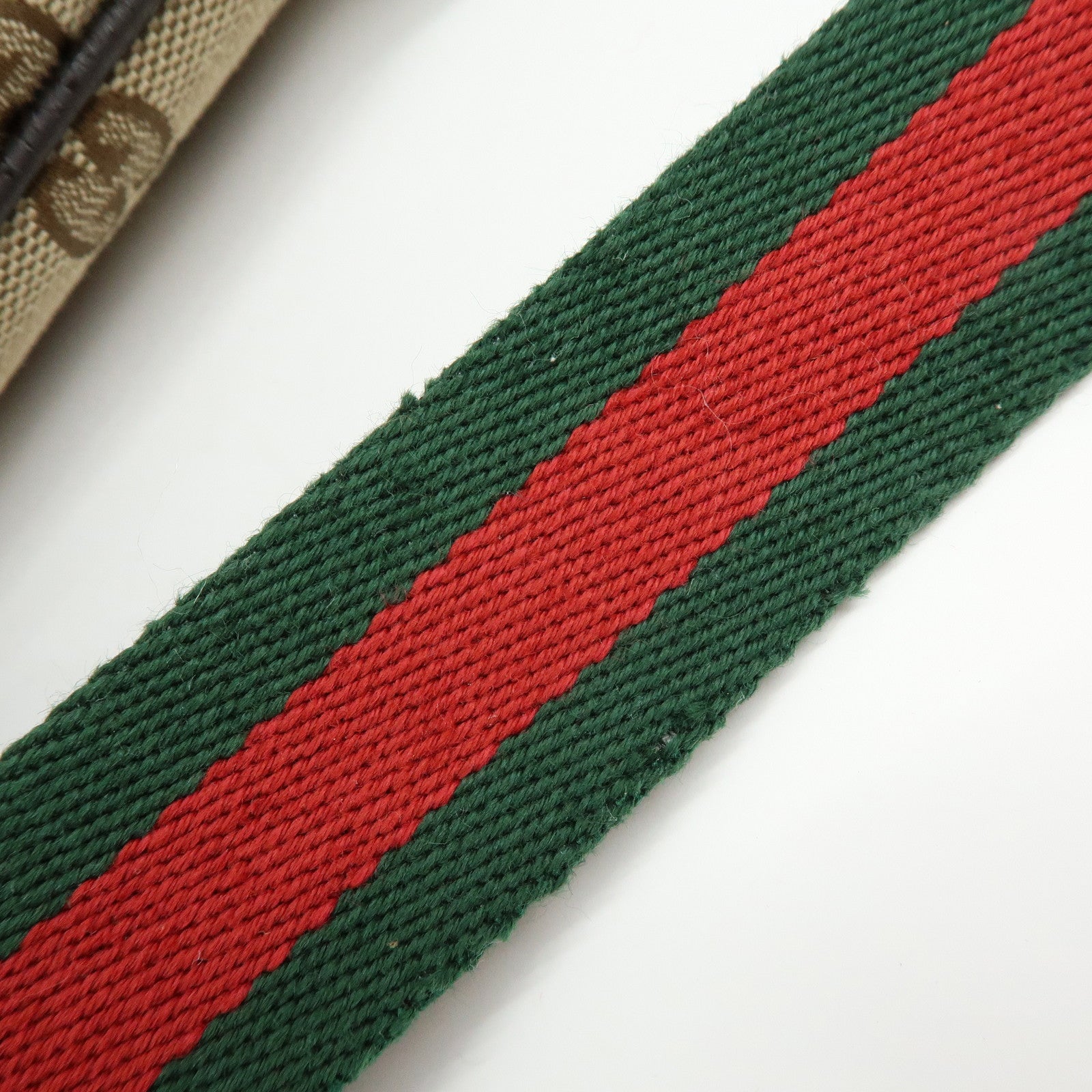 GUCCI Sherry GG Canvas Leather Shoulder Crossbody Bag 189749
