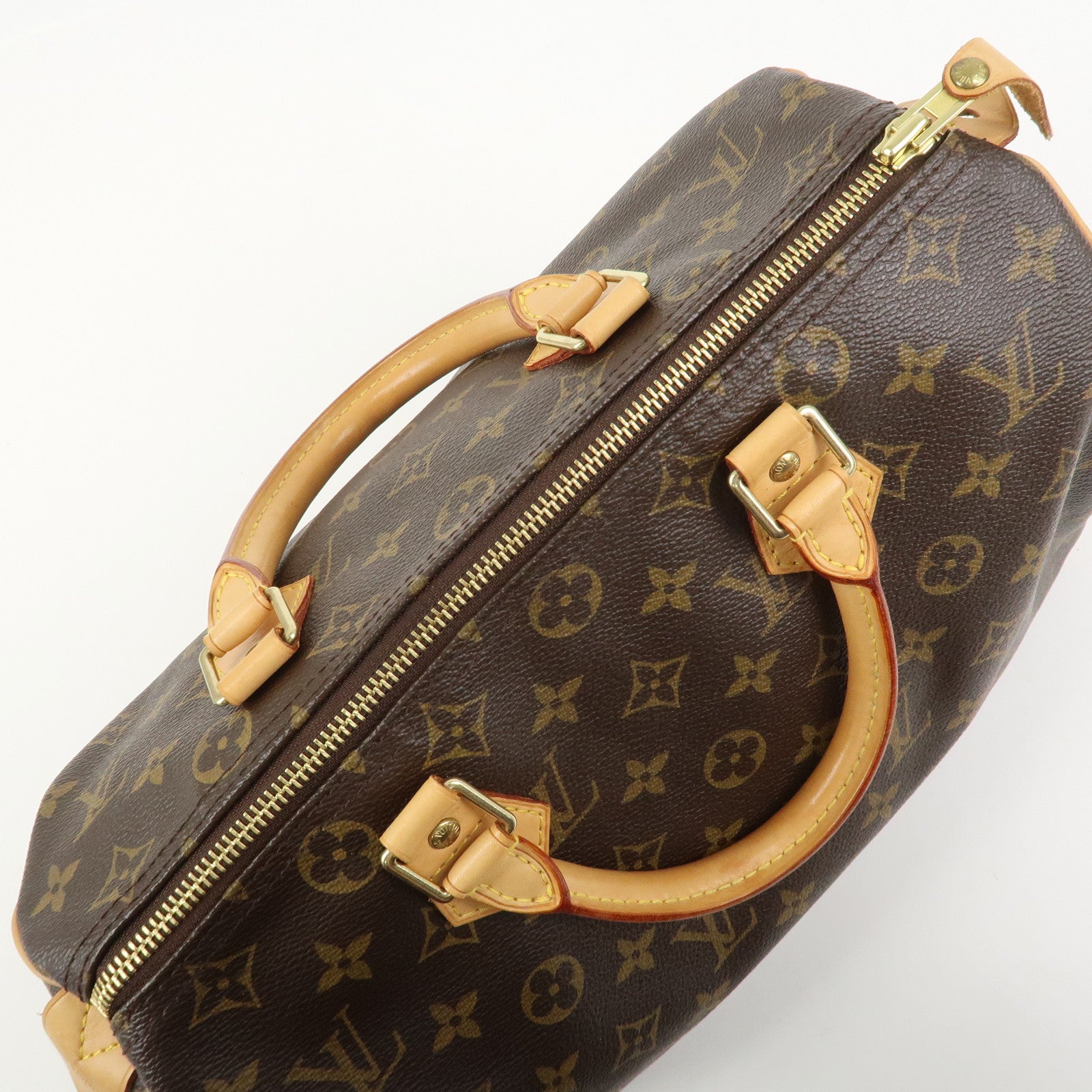 Louis Vuitton Monogram Speedy 30 Boston Bag Hand Bag Brown M41526