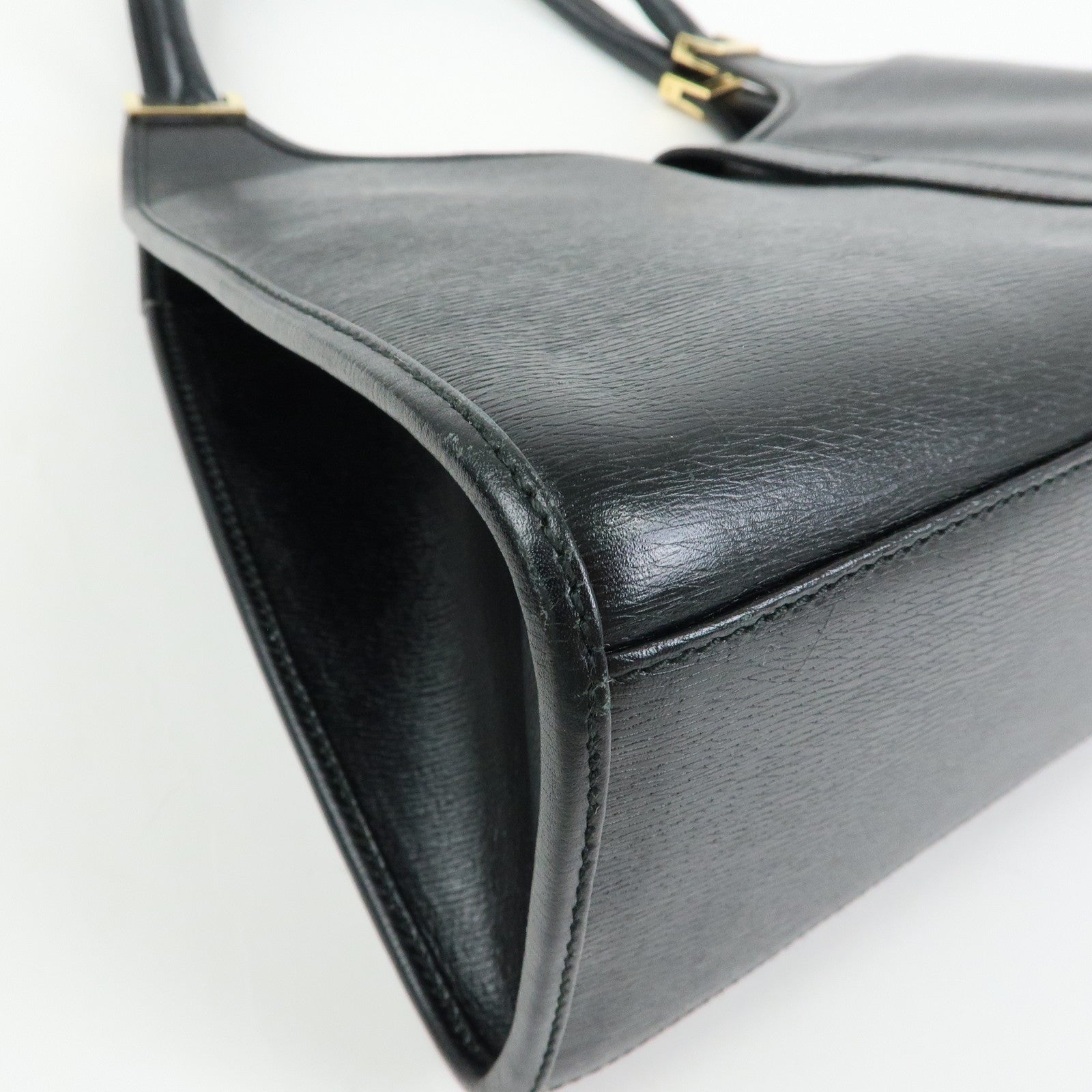 GUCCI Jackie Leather Shoulder Bag Hand Bag Black 002.1067