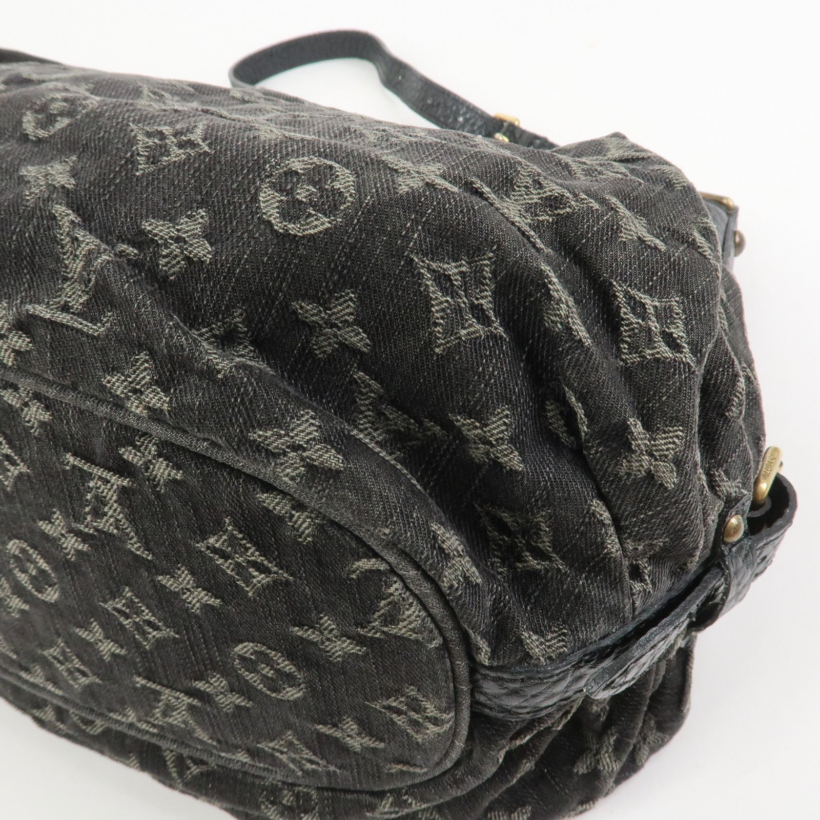 Louis Vuitton Monogram Denim Monogram denim   Leather XS Style