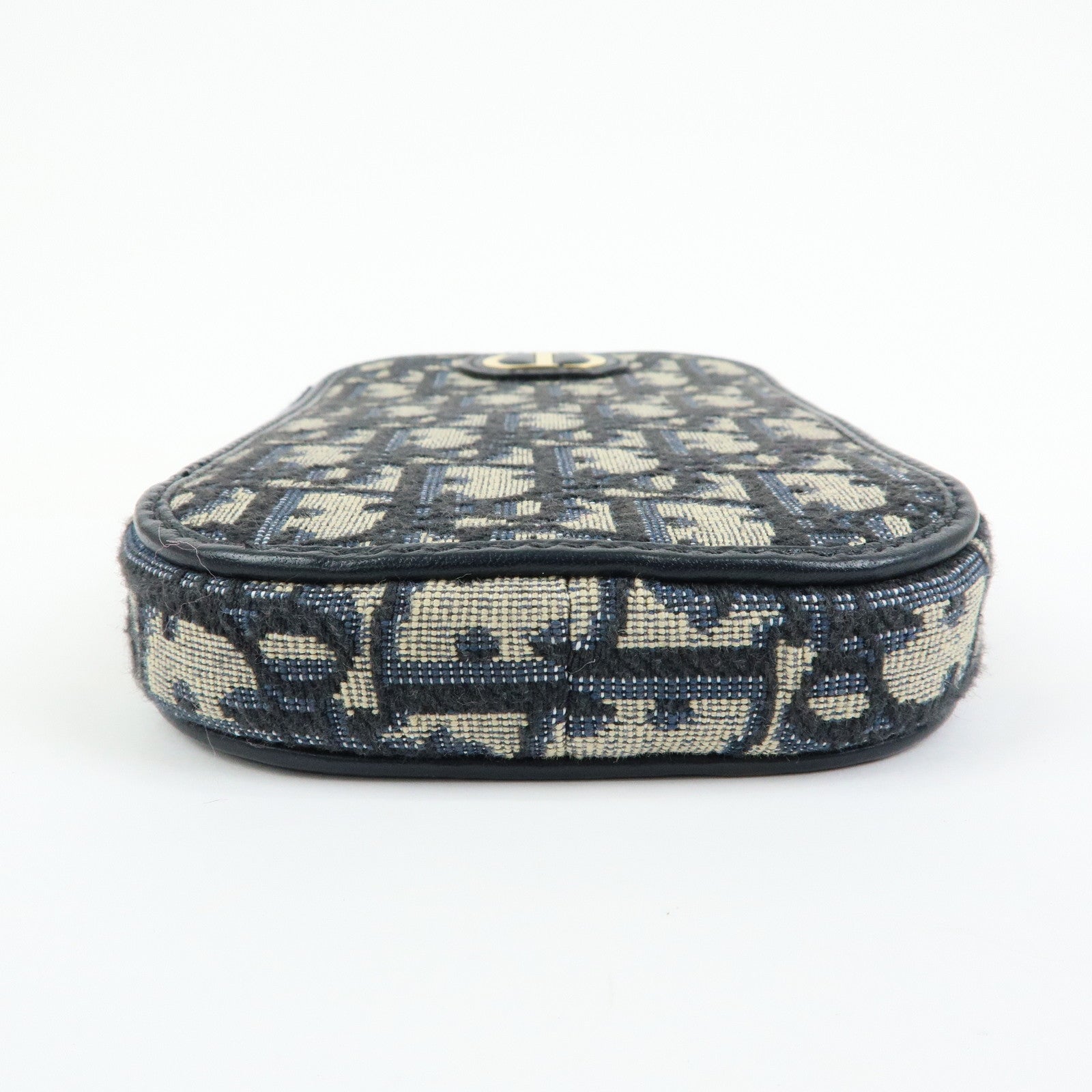 Christian Dior Oblique Jacquard Leather 30 Montaigne Phone Case