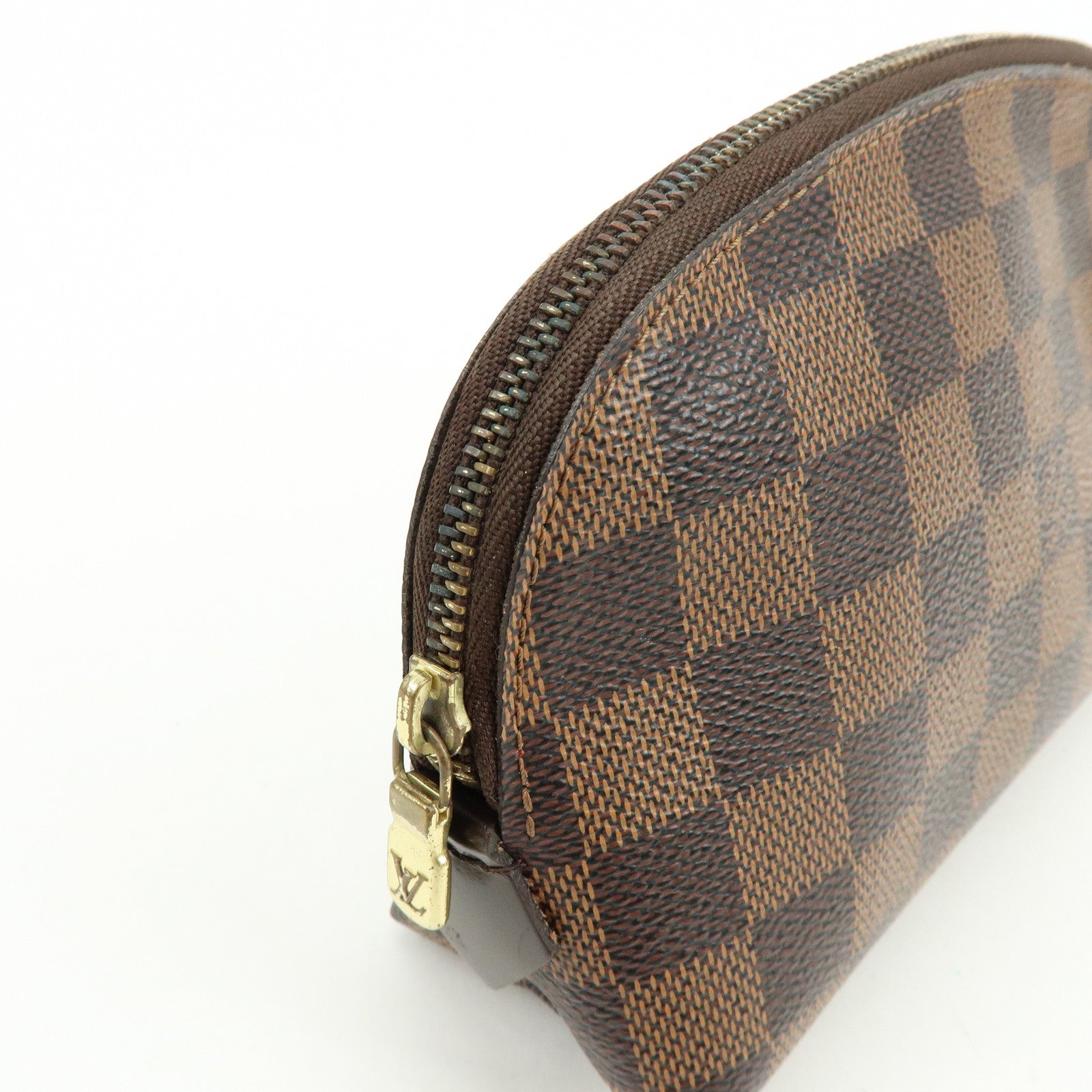 Louis Vuitton Damier Pochette Cosmetic PM Pouch Brown N47516
