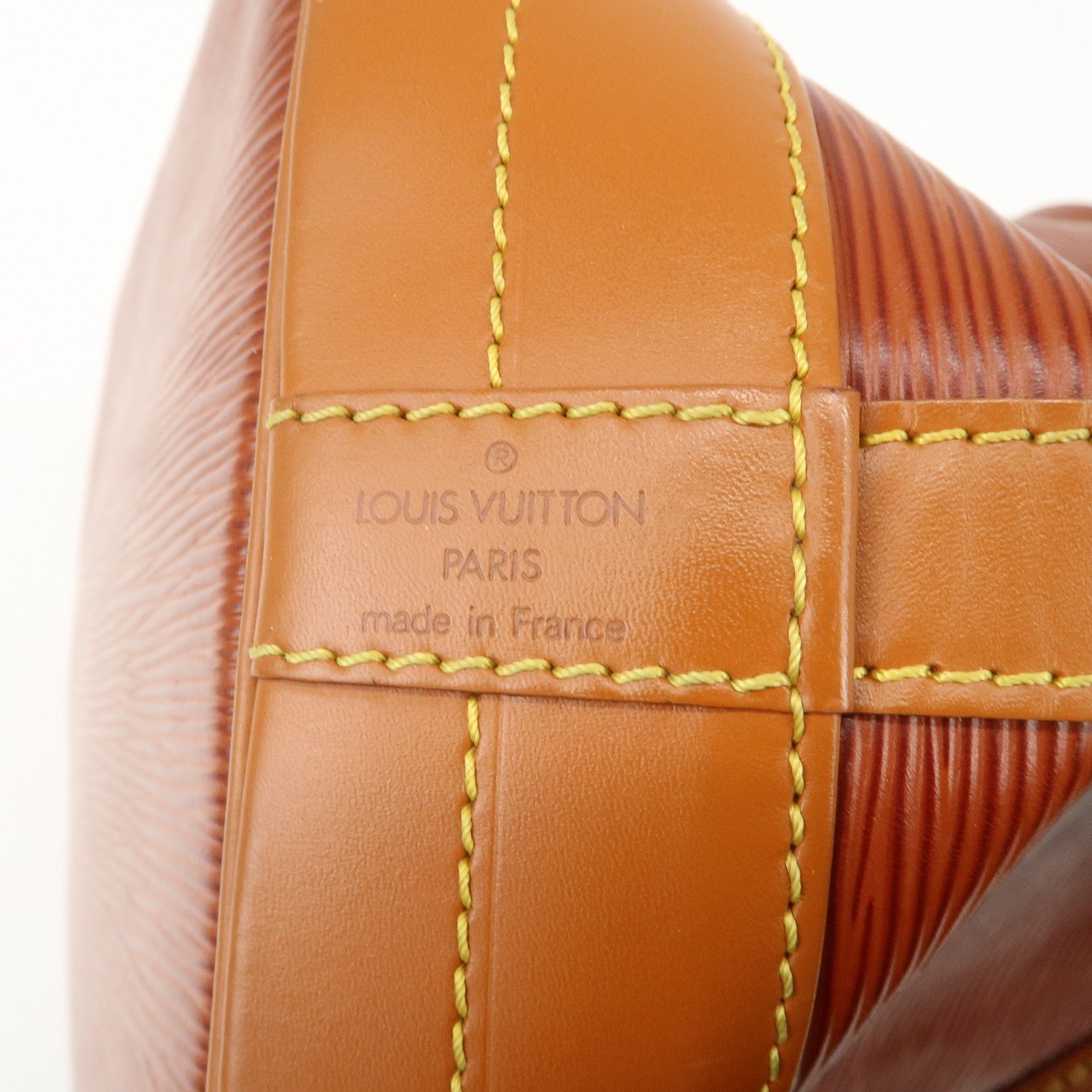 Louis Vuitton Epi Noe Shoulder Bag Zipang Gold Kenya Brown M44028