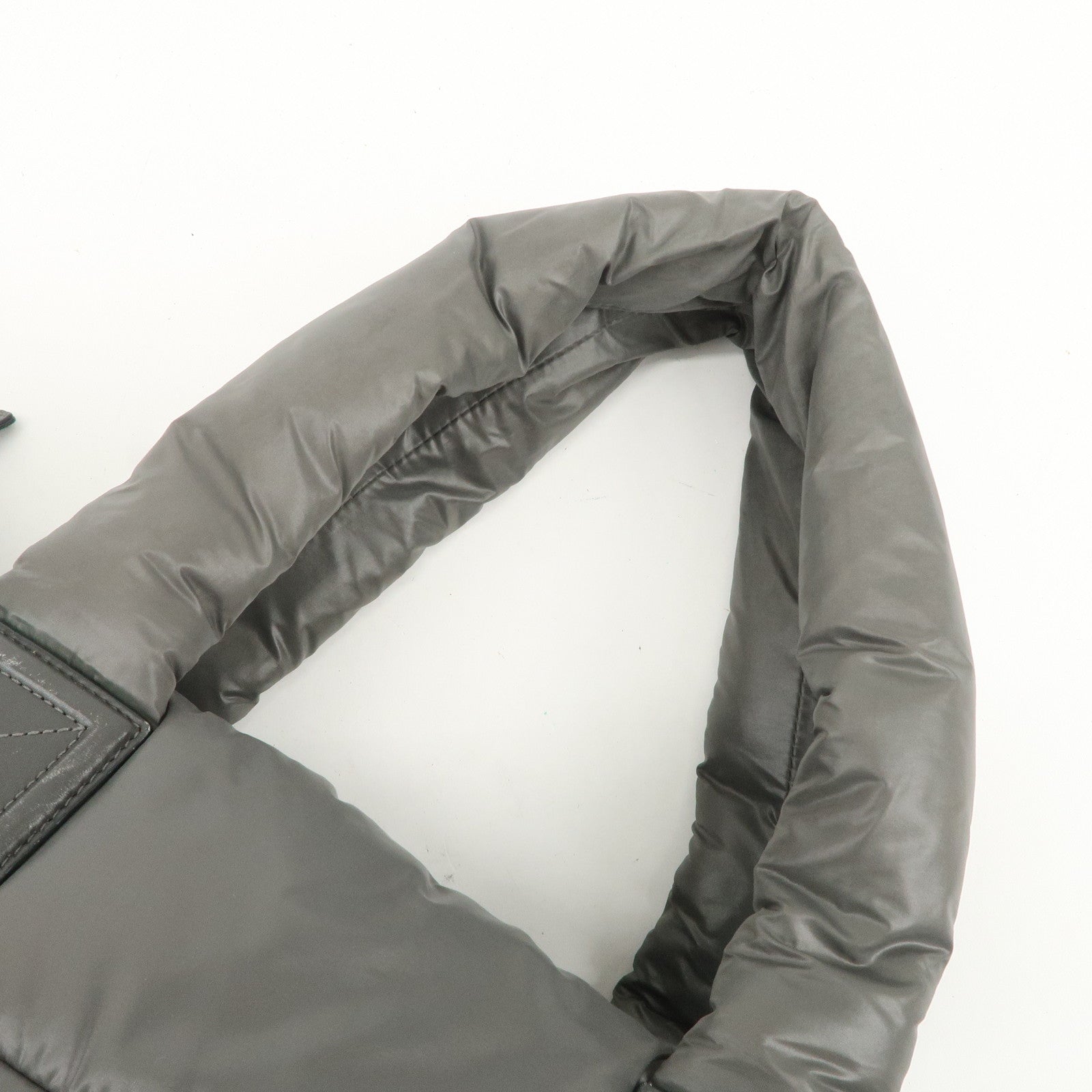 CHANEL COCO Cocoon Nylon Leather Medium Tote Bag Hand Bag A48611