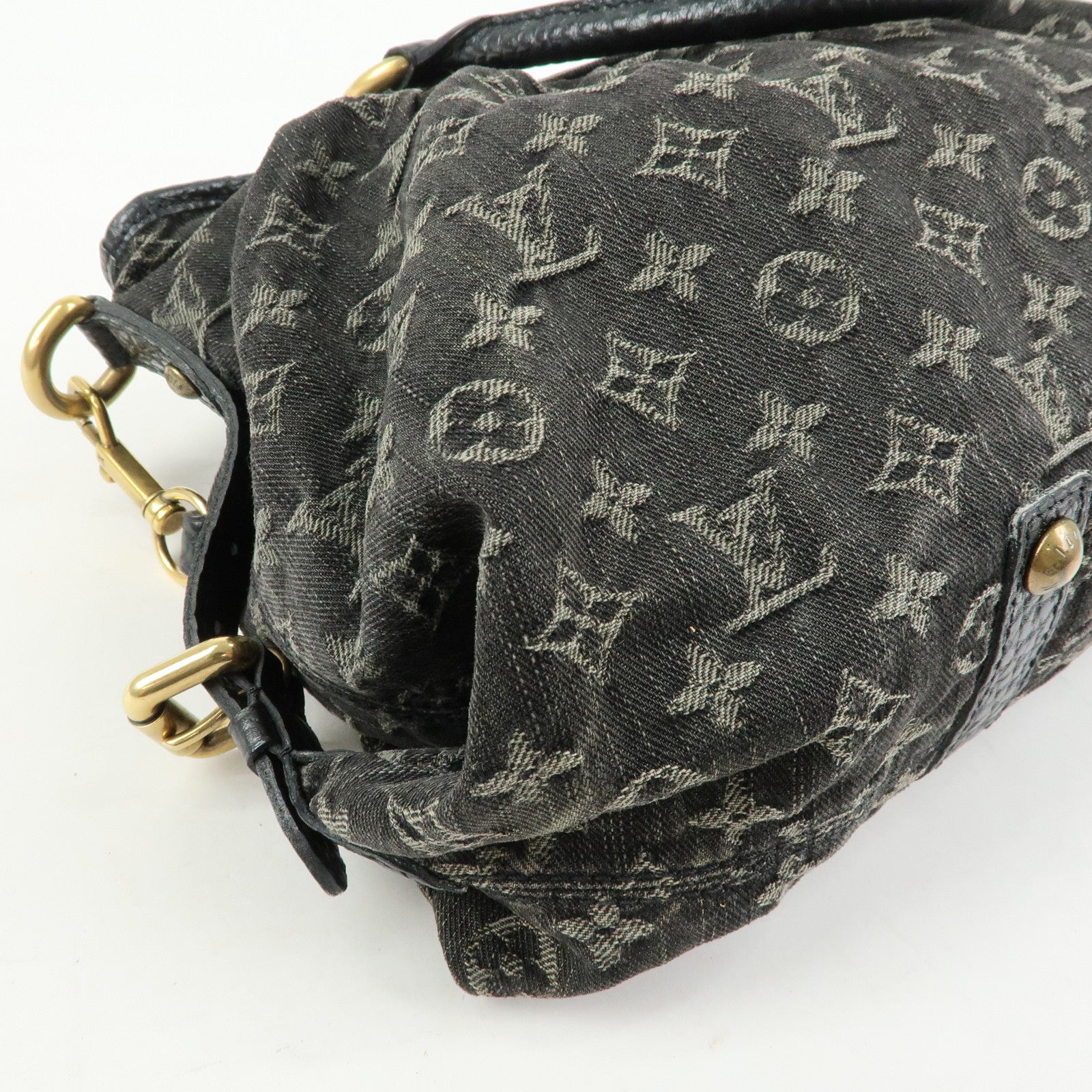 Louis Vuitton Monogram Denim Neo Cabby MM 2Way Bag Noir M95351