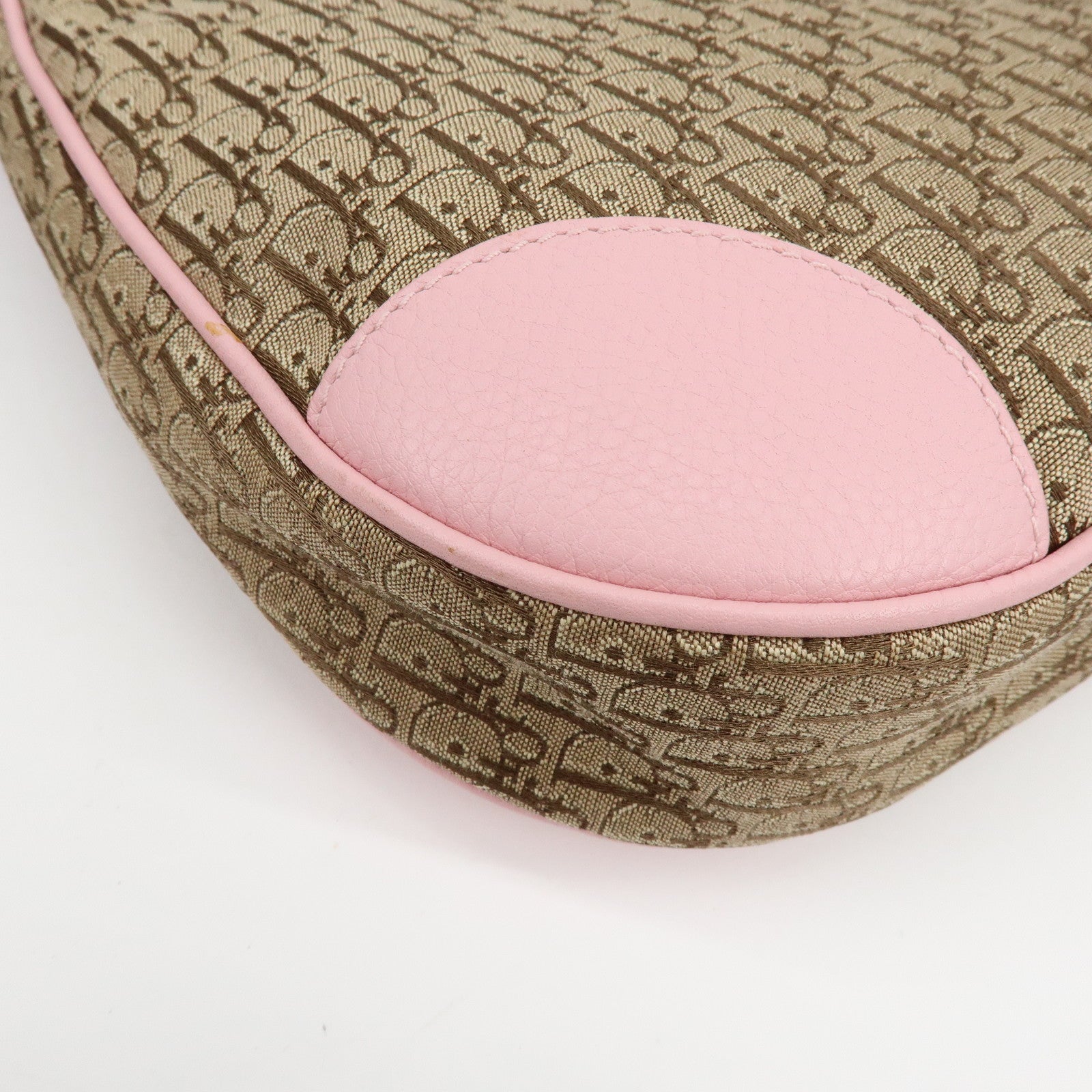 Christian Dior Street Chic Trotter Canvas Leather Shoulder Bag