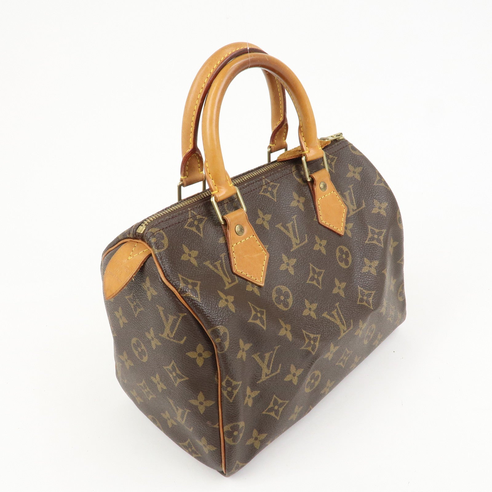 Louis Vuitton Monogram Speedy 25 Boston Bag Brown M41528