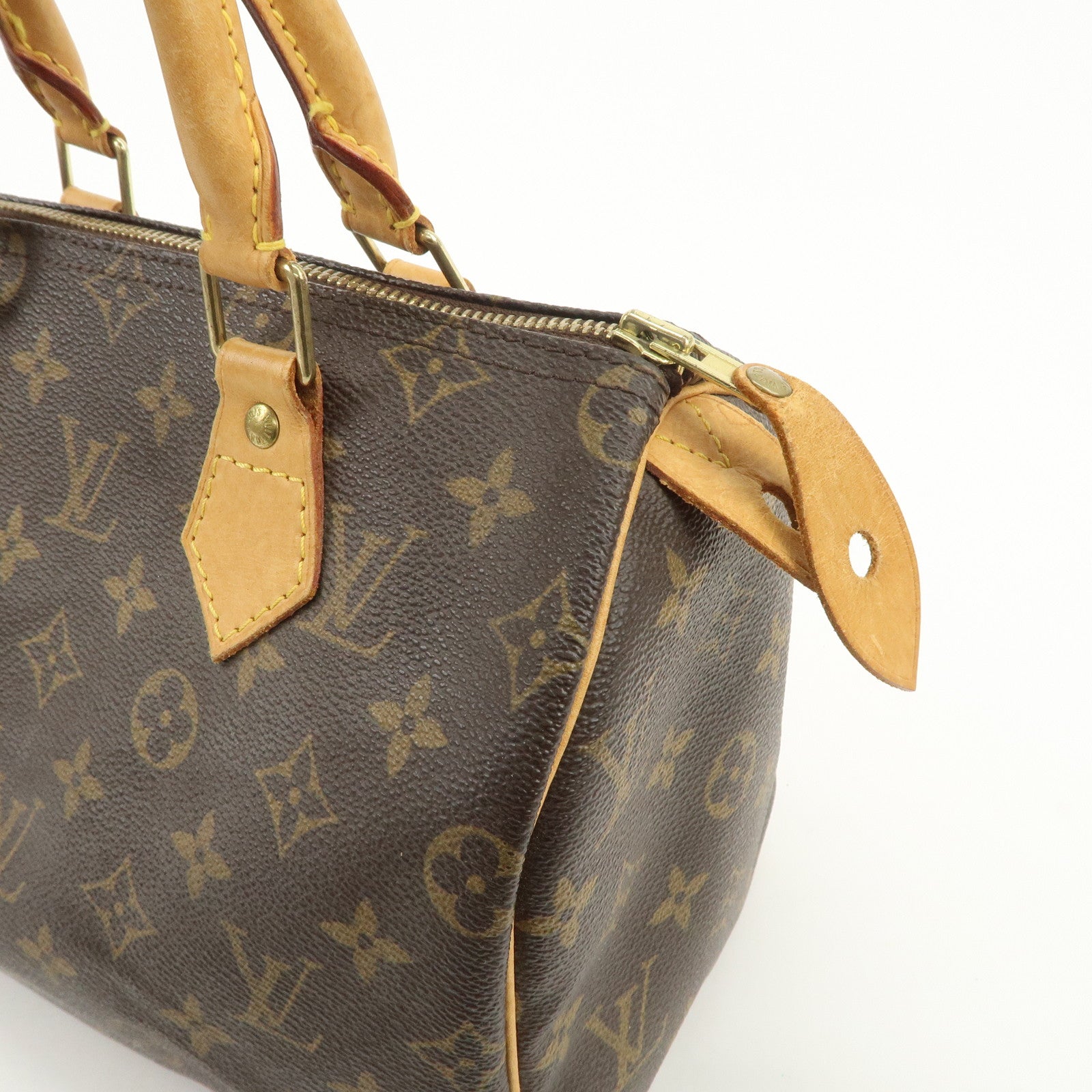 Louis Vuitton Monogram Speedy 25 Boston Bag Hand Bag Brown M41528