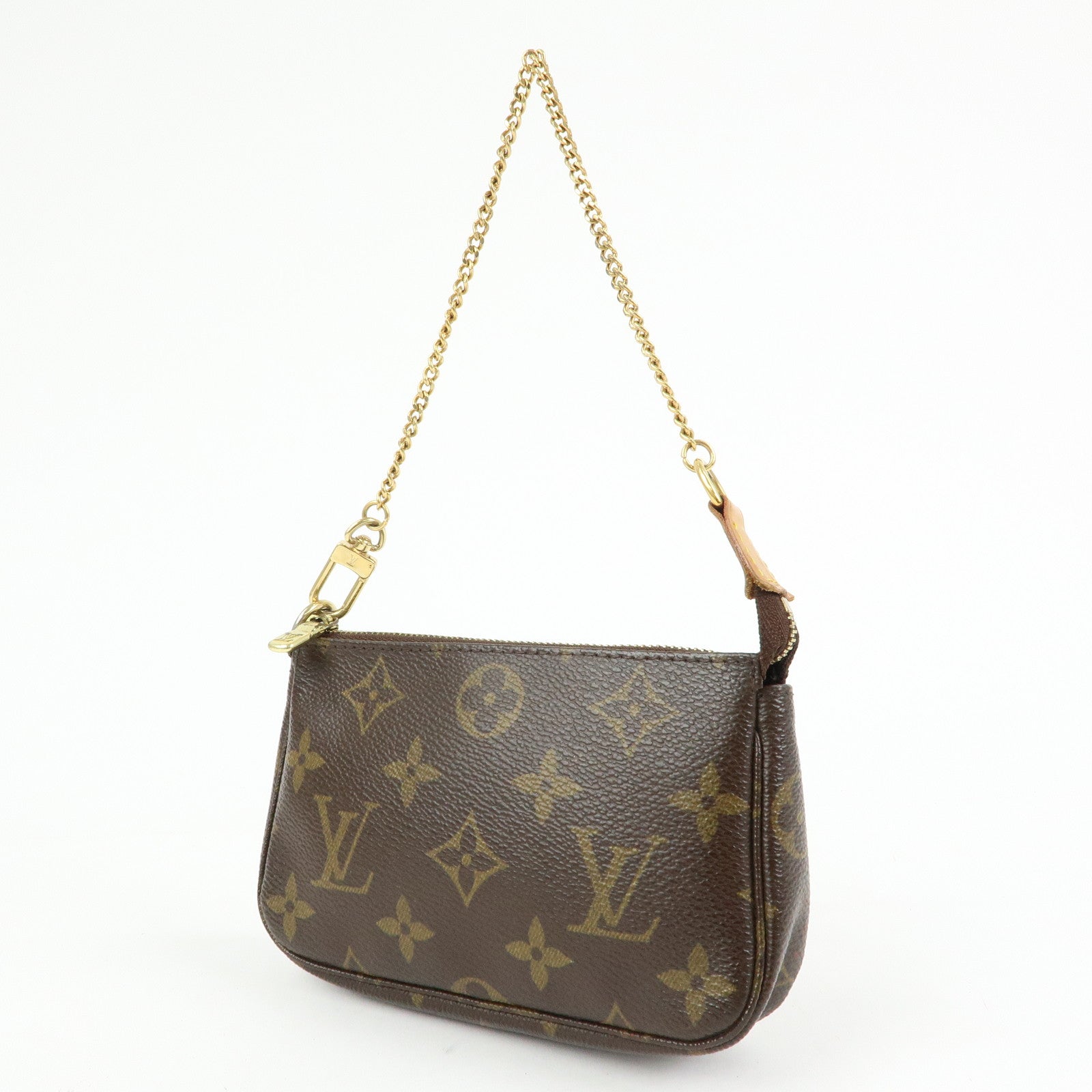 Louis Vuitton Monogram Mini Pochette Accessoires Hand Bag M58009