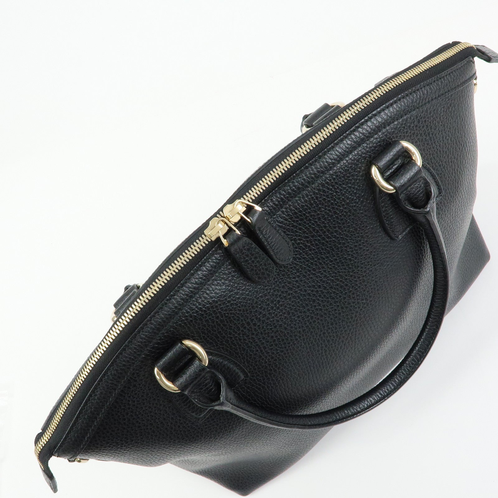 GUCCI Interlocking G Calf Leather 2Way Hand Bag Shoulder Bag 449651