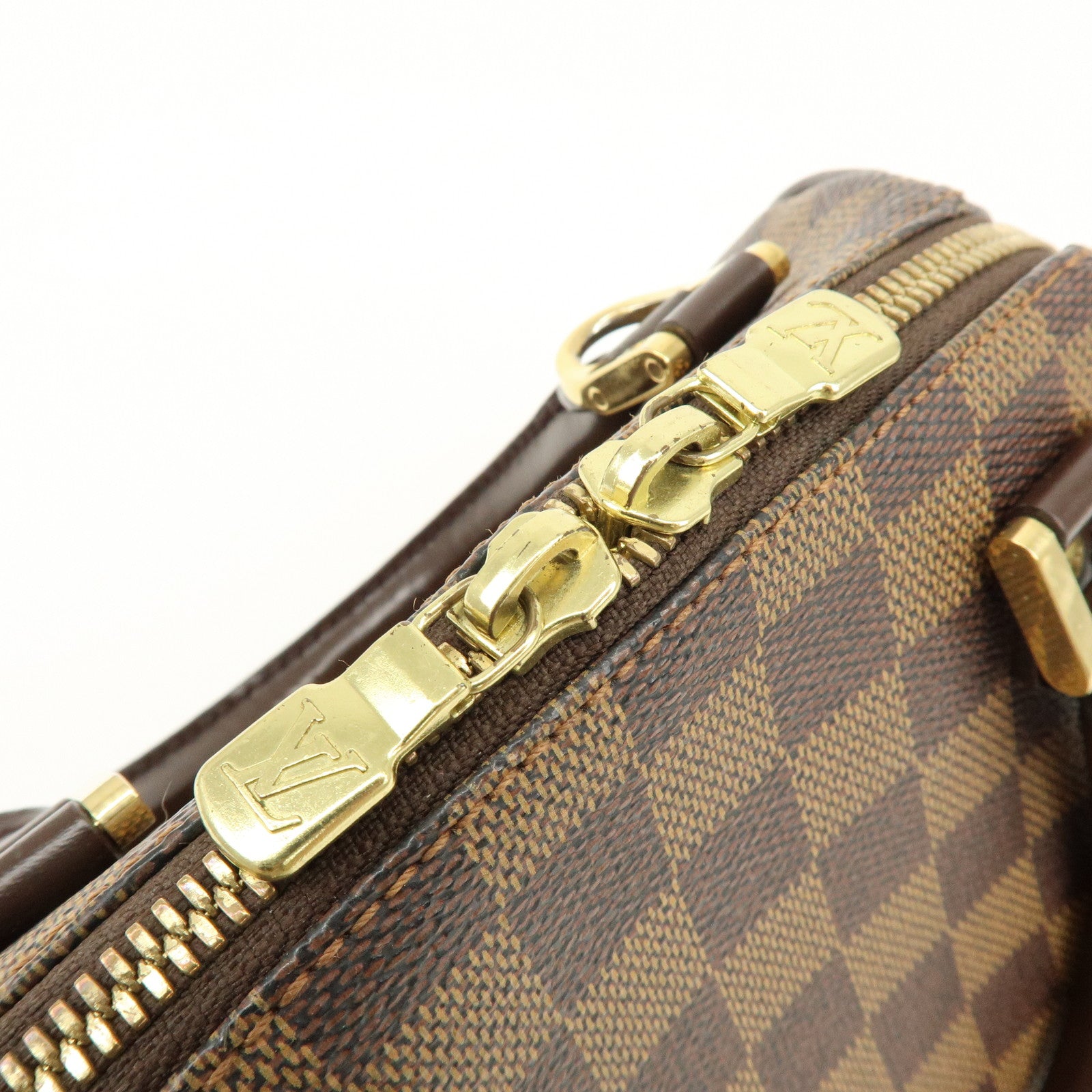 Louis Vuitton Damier Ebene Rivera Mini Hand Bag Brown N41436