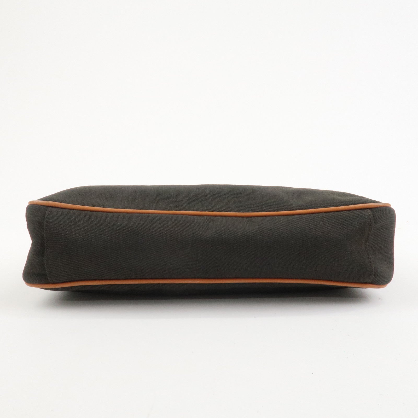 GUCCI Canvas Leather Shoulder Bag Hand Bag Dark Brown 019・0460