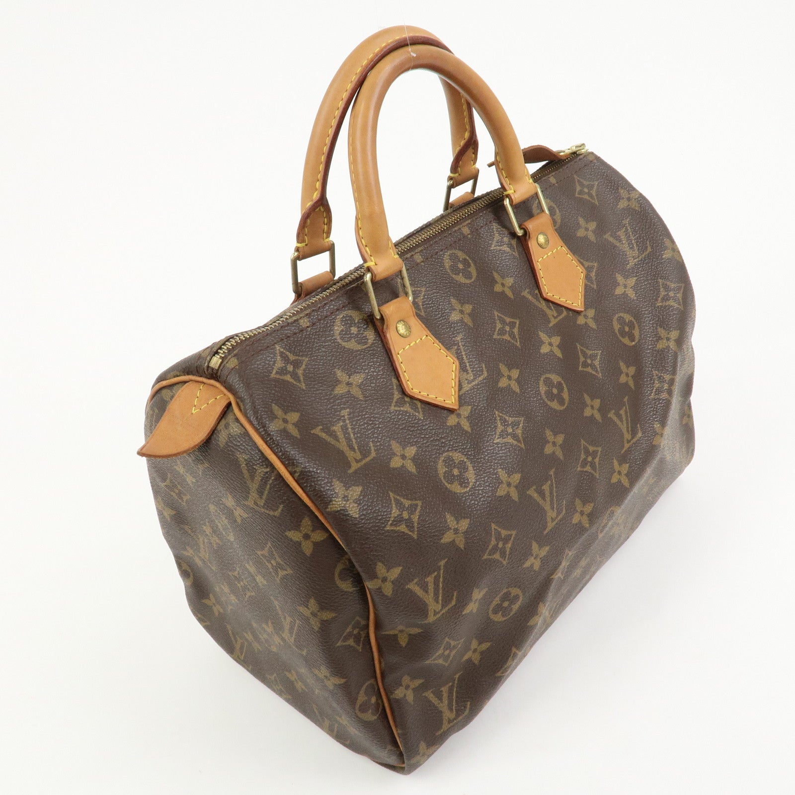 Louis Vuitton Monogram Speedy 30 Boston Bag Hand Bag Brown M41526