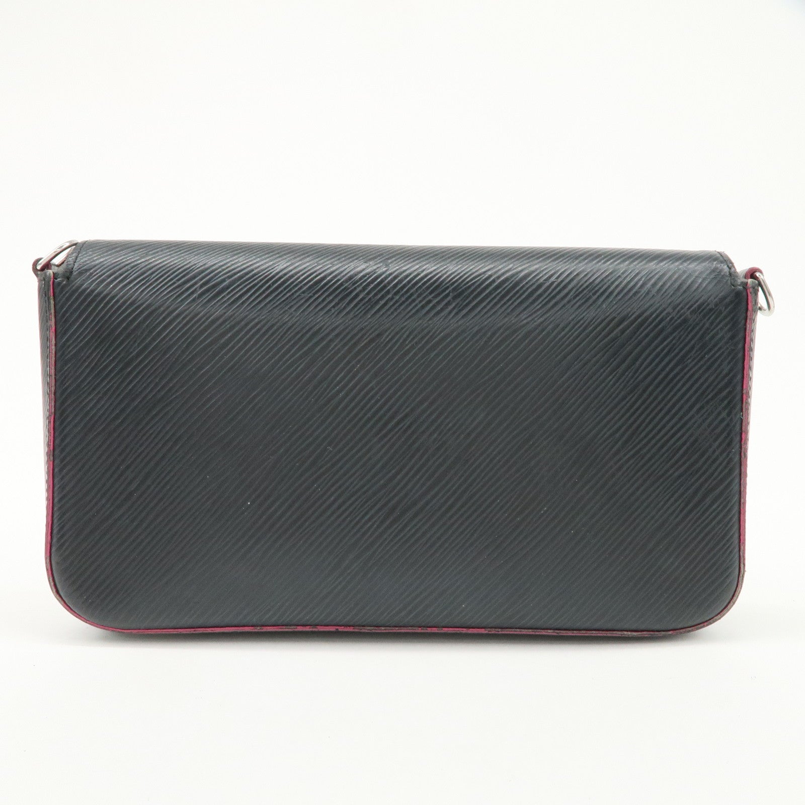 Louis Vuitton Epi Pochette Felicie Shoulder Bag Noir Pink M64579