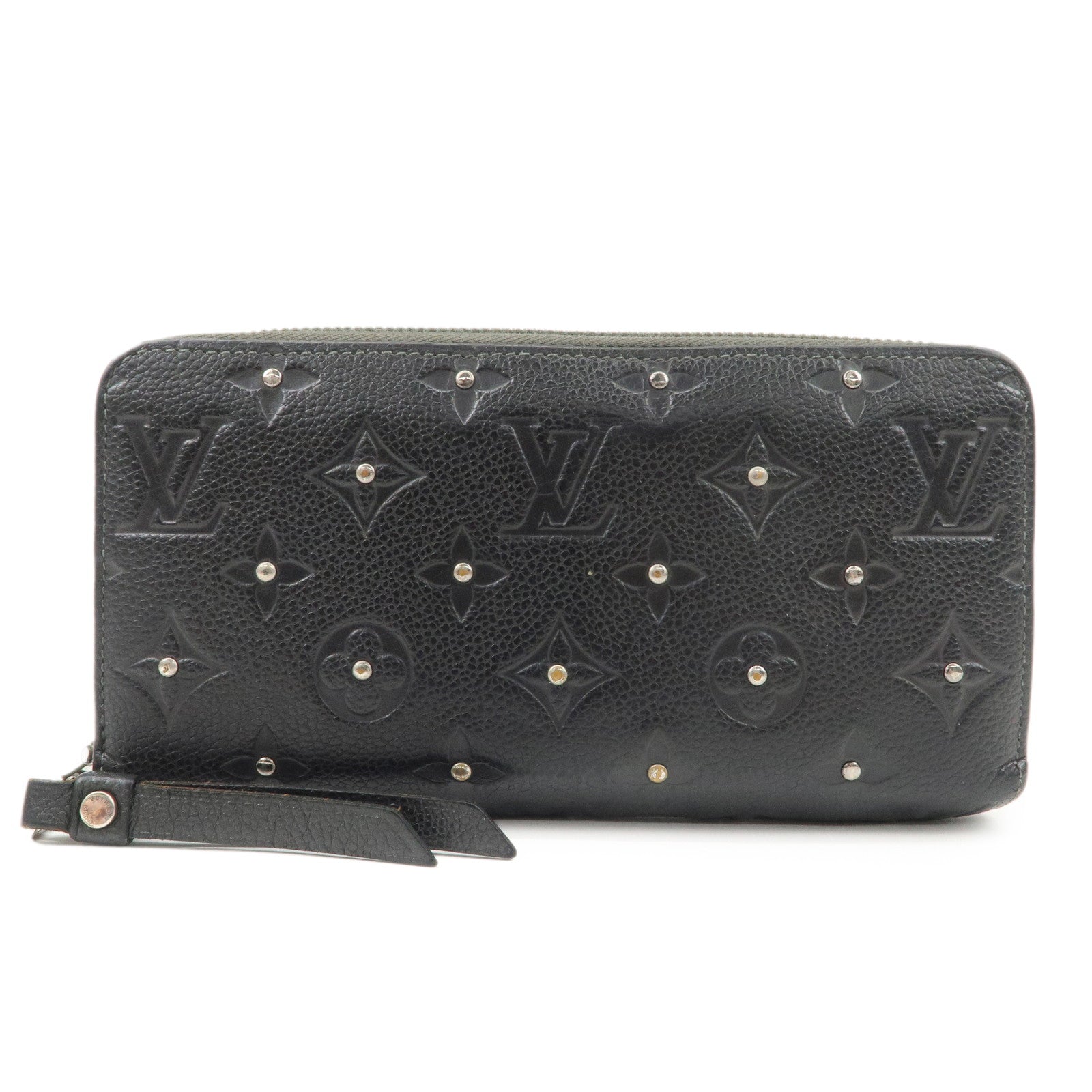 Louis Vuitton Empreinte Leather Studs Zippy Wallet Platine M61442