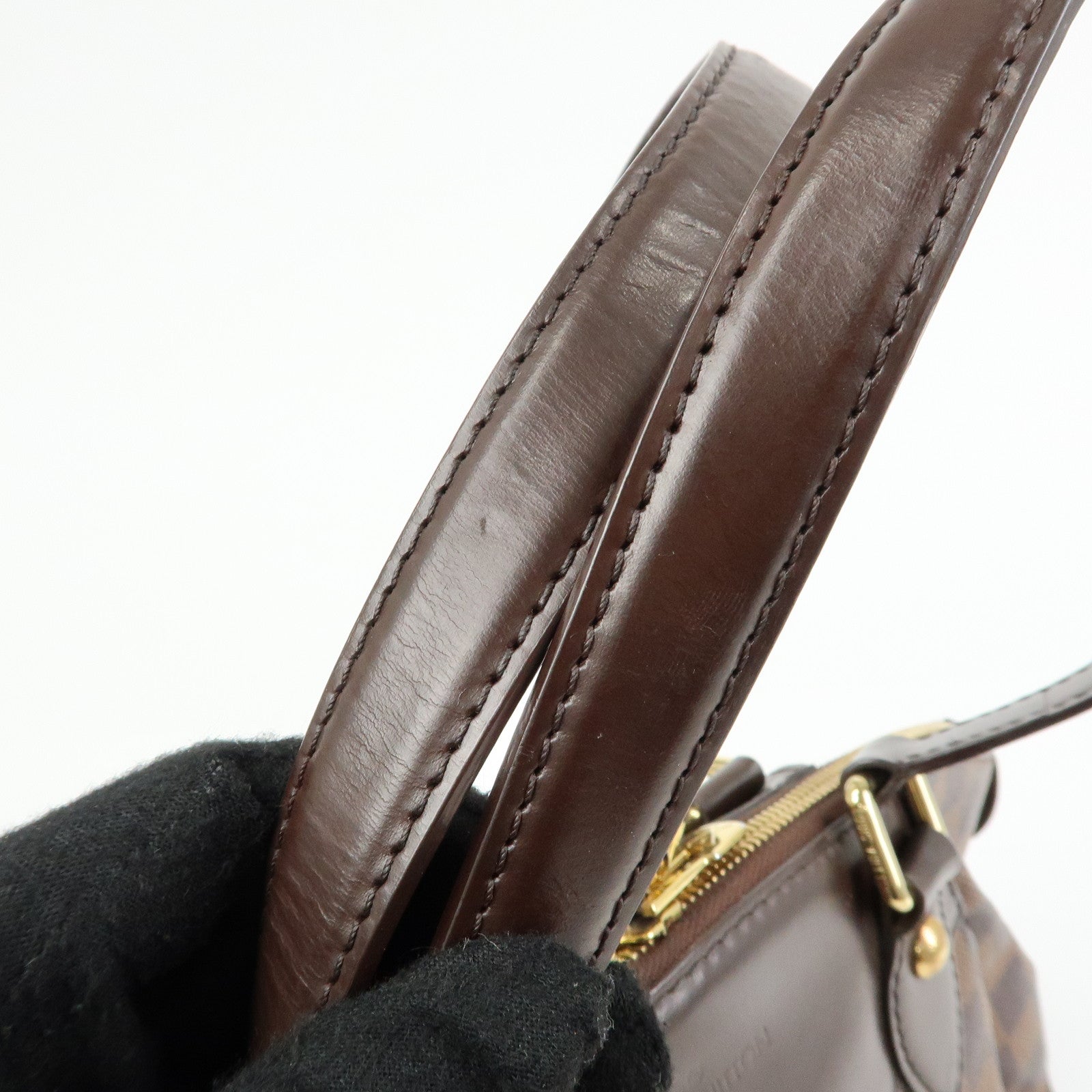 Louis Vuitton Damier Ebene Verona PM Hand Bag Brown N41117