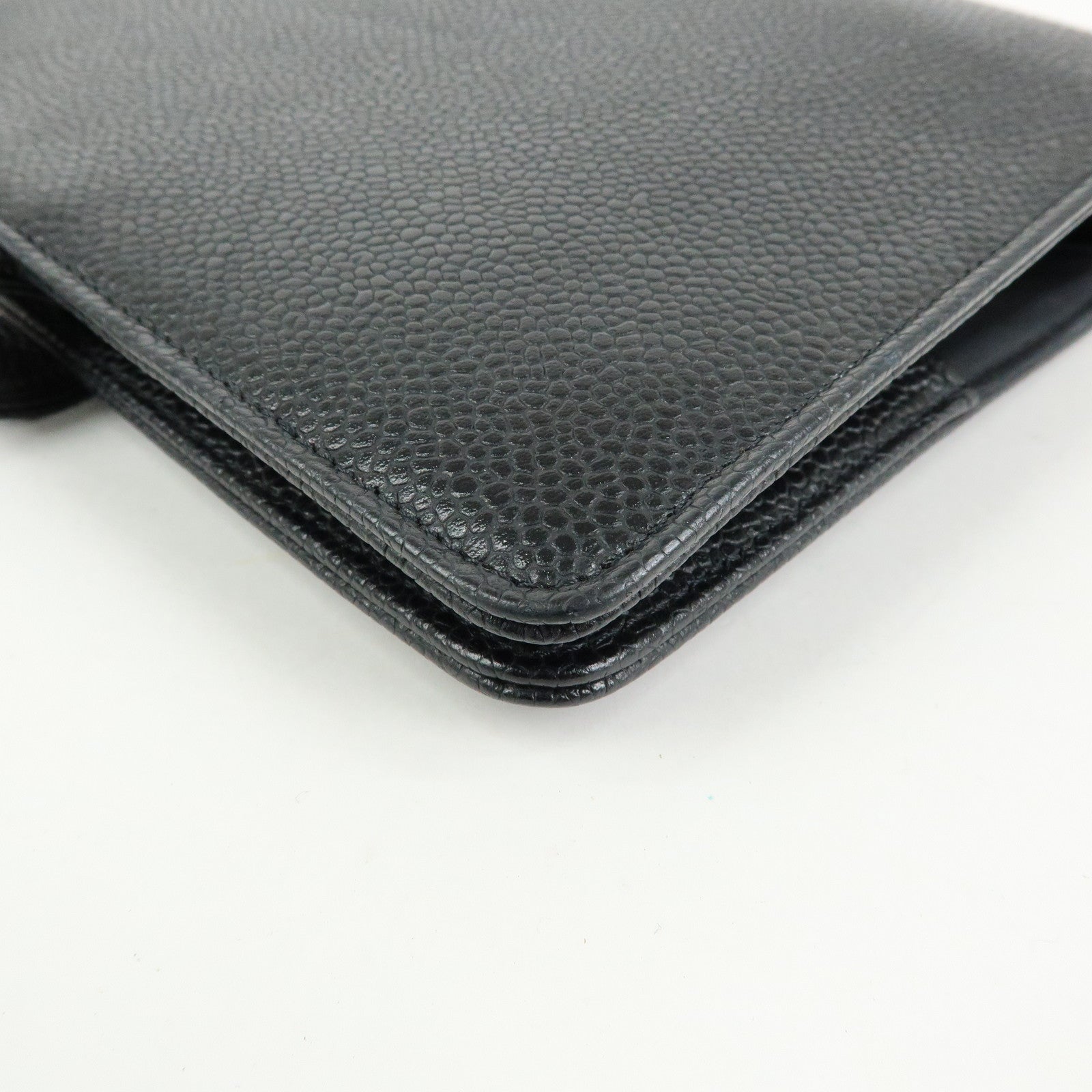 CHANEL COCO Mark Caviarskin Agenda Cover Planner Cover Black