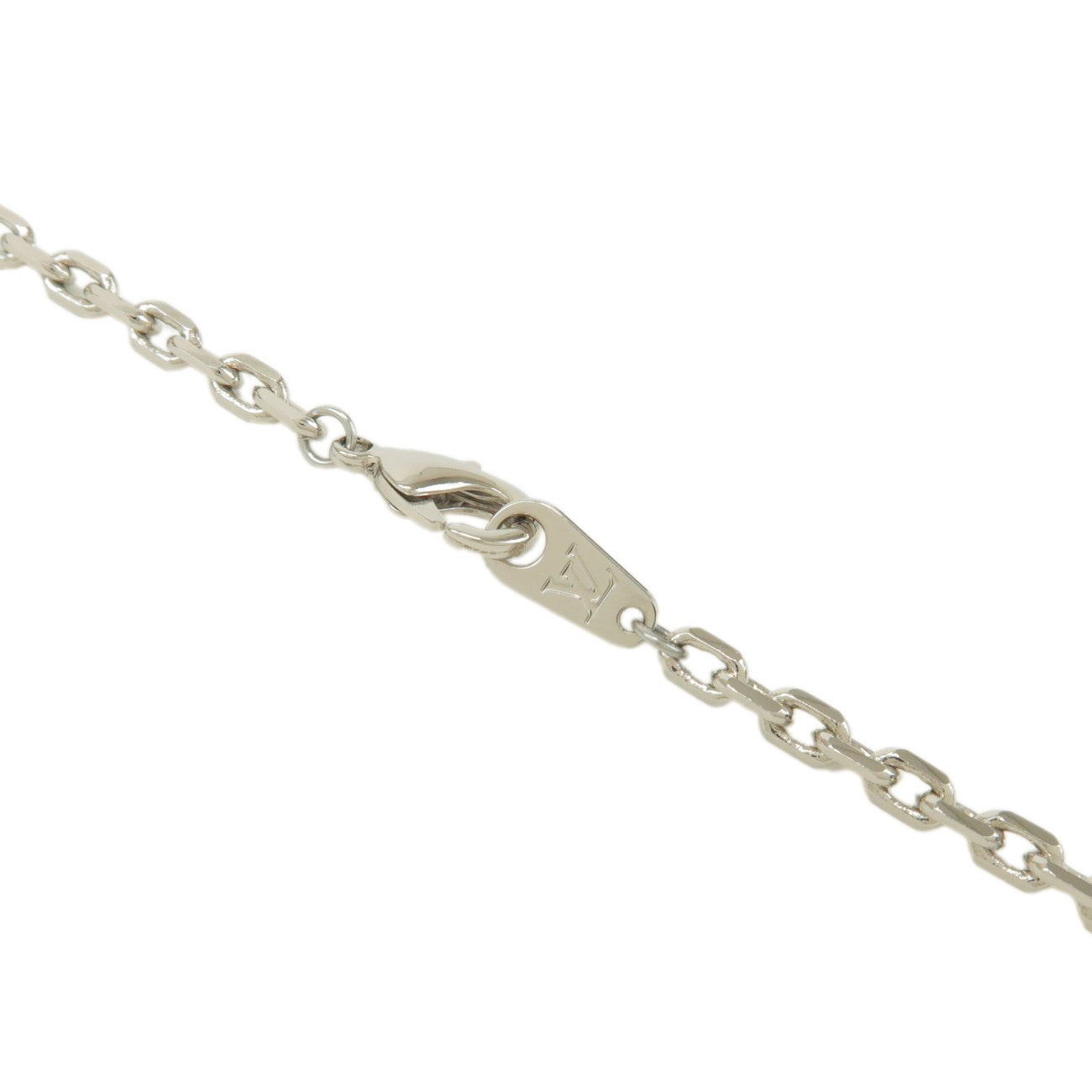 Louis Vuitton Metal Lacquer Finished Necklace White Yellow M00526