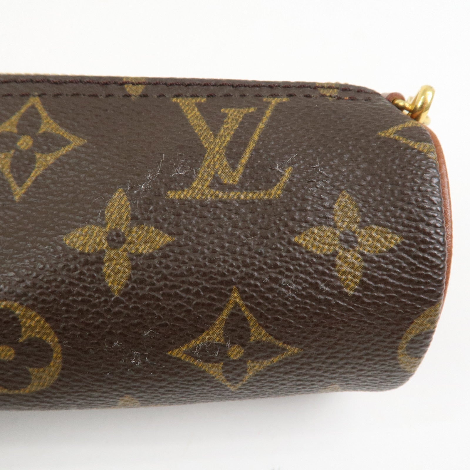 Louis Vuitton Monogram Mini Pouch for Papillon Bag Old Style Brown